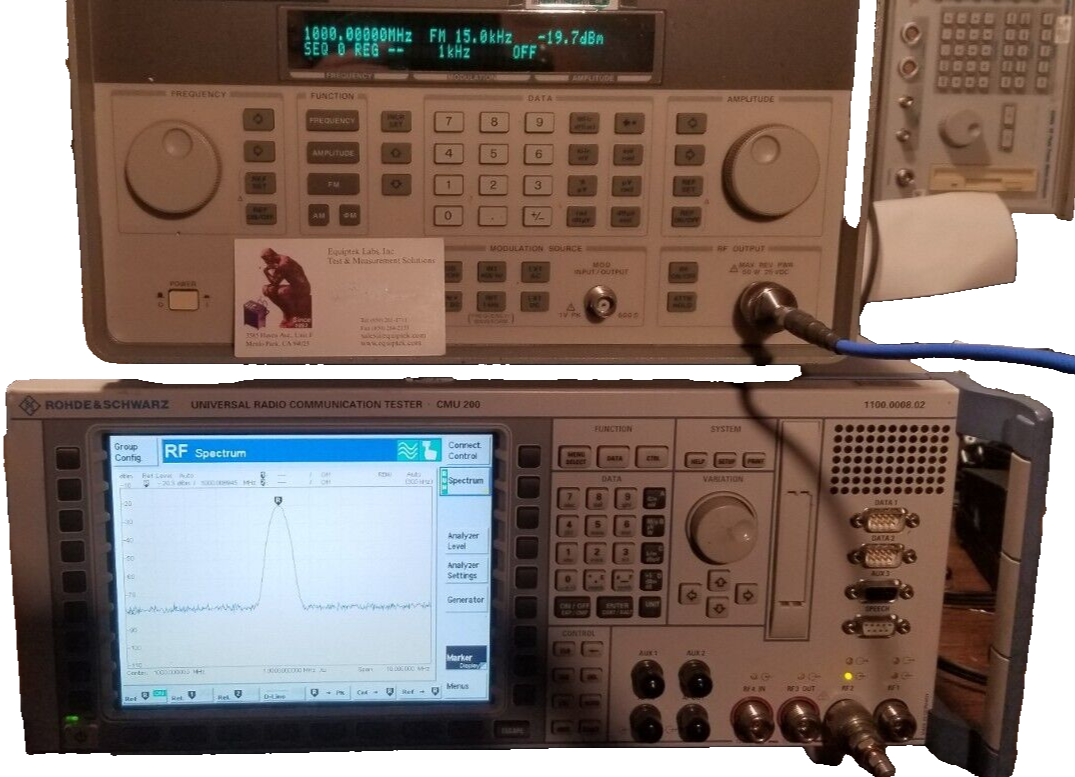 Universal Radio Communication Tester R&S CMU200 TESTED! Bluetooth 2.6 GHz BW SPA