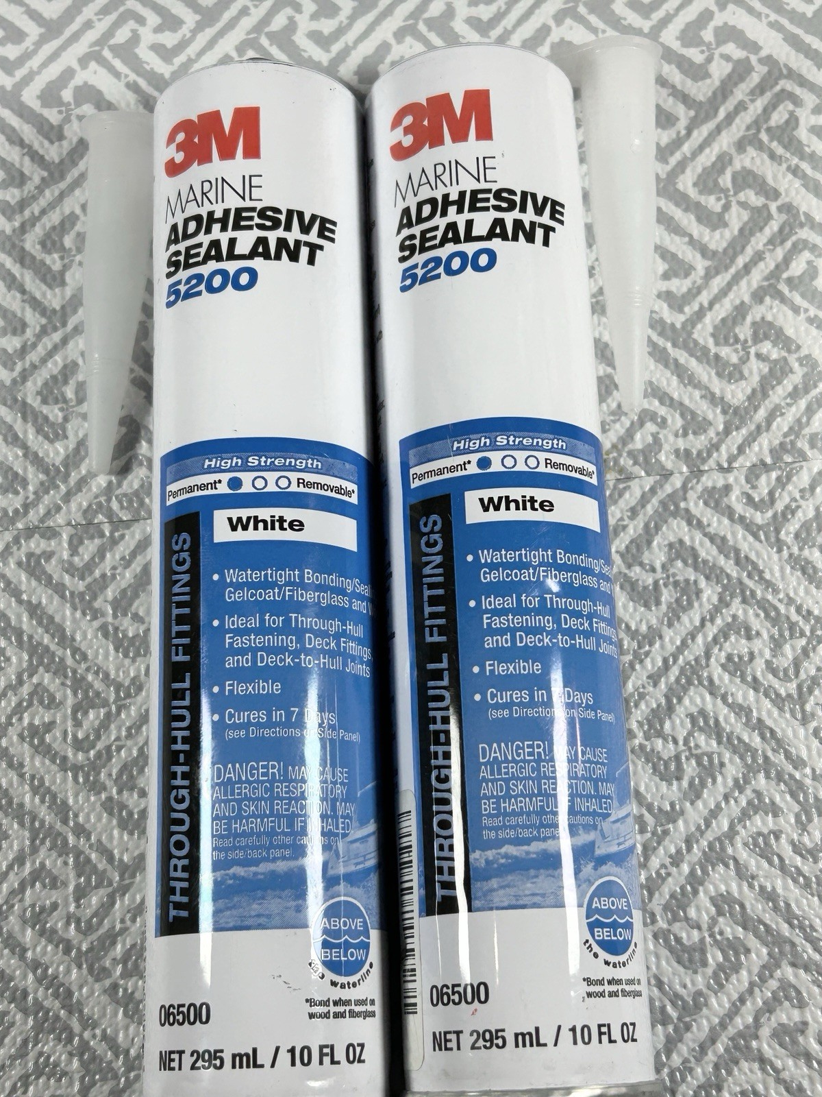 (QTY 2) 3M White Marine 5200 10 oz. Marine Adhesive/Sealant