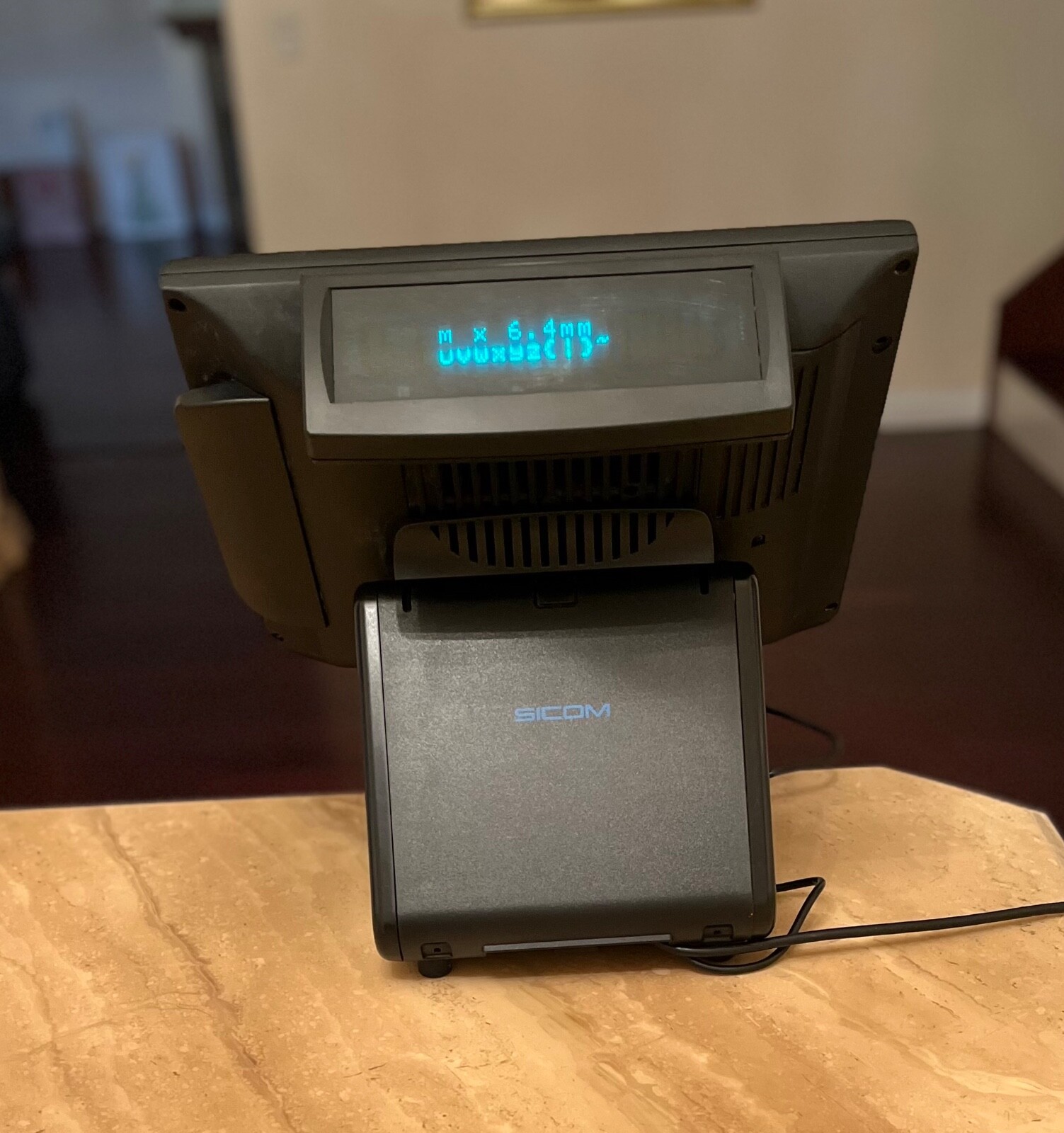 Sicom SL20 POS Terminal Register with Rear Display 2100-00 3LEP33500460