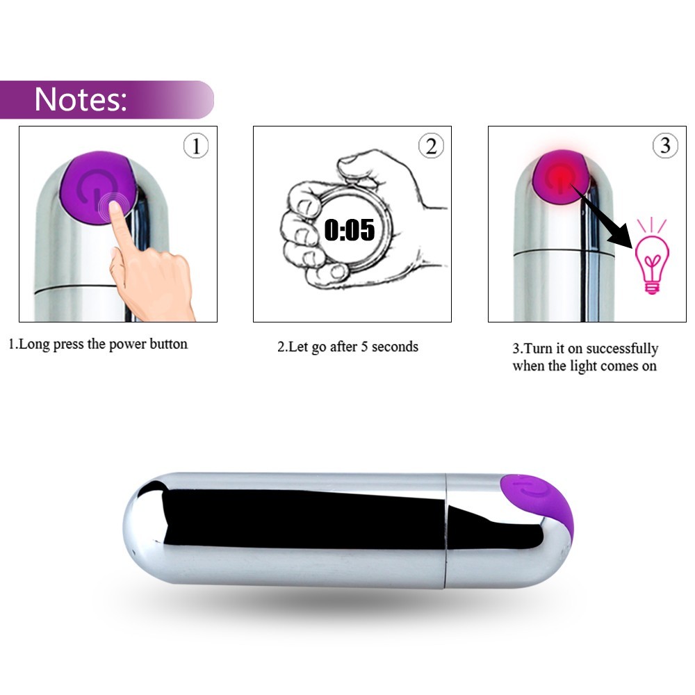 Women Mini Powerful Bullet Shape 10 Speed Vibrating Neck Body Massage Personal