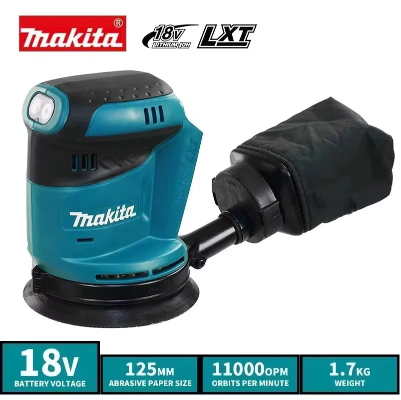 Makita DBO180Z 18V Brushless Cordless Rechargeable Disc Random Orbital Sander Wo