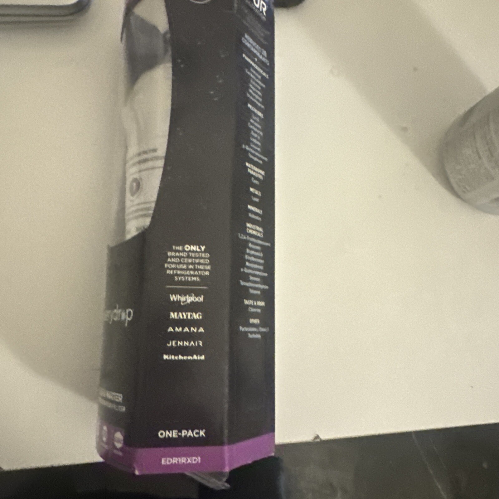 EveryDrop by Whirlpool Refrigerator Water Filter 1 EDR1RXD1 Pack of 1