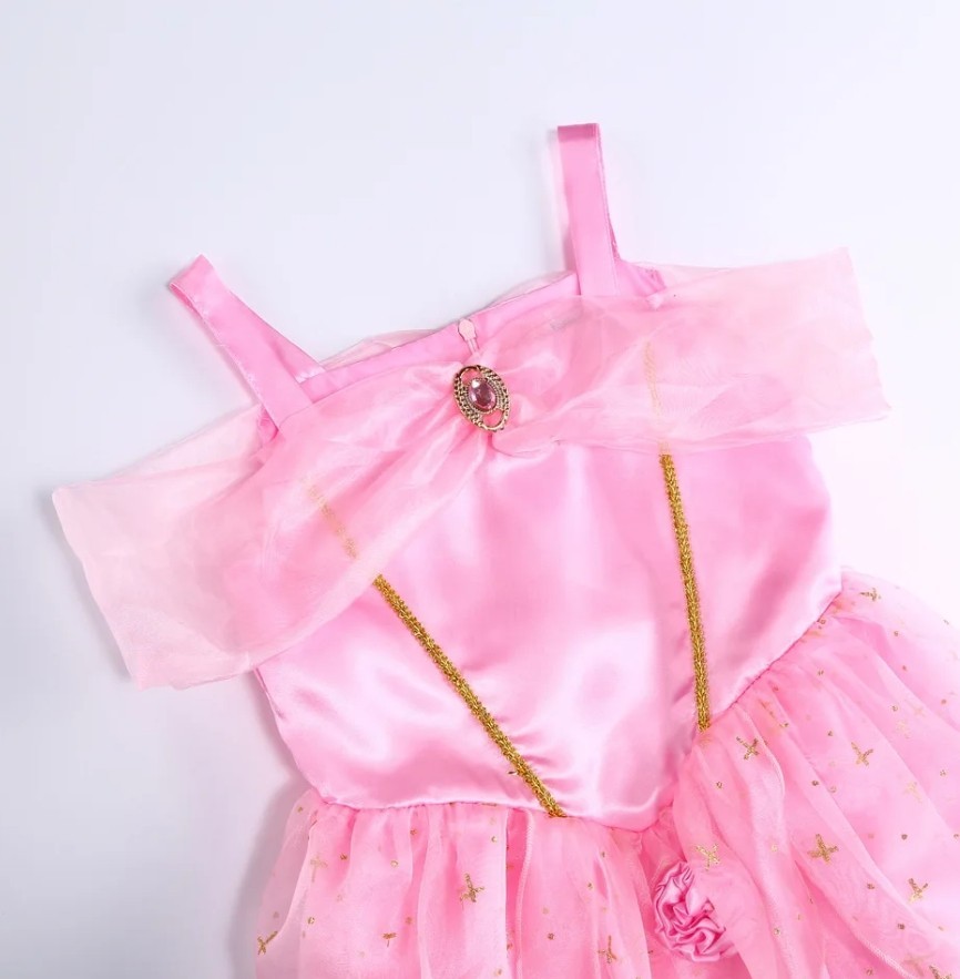 NEW Princess Aurora Sleeping Beauty Dress Girls Halloween Costume