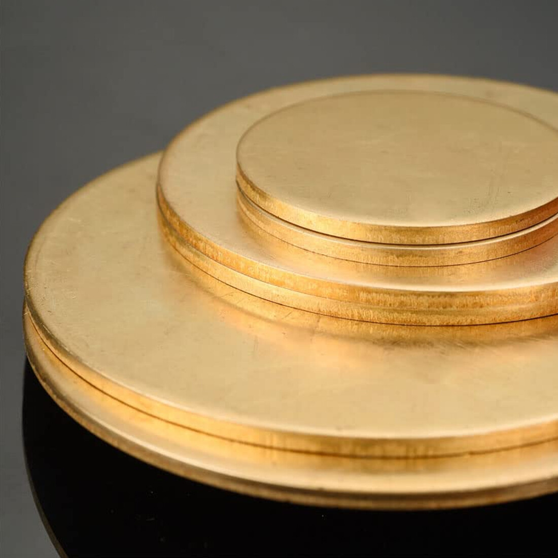 H62 Solid Brass Discs Plate Round Sheets Thick 0.5/1/1.5/2/3/4/5/6mm OD 10~300mm