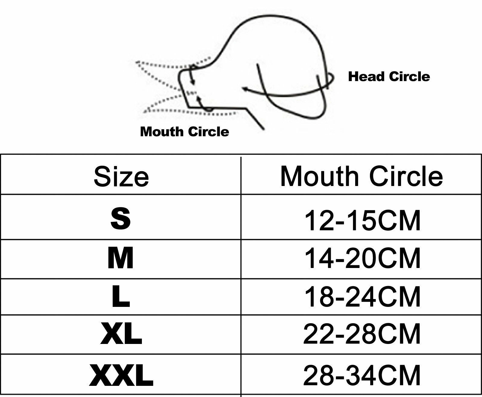Pet Dog Mask Small & Large Mouth Muzzle Grooming Stop Bark Bite Chew Adjustable