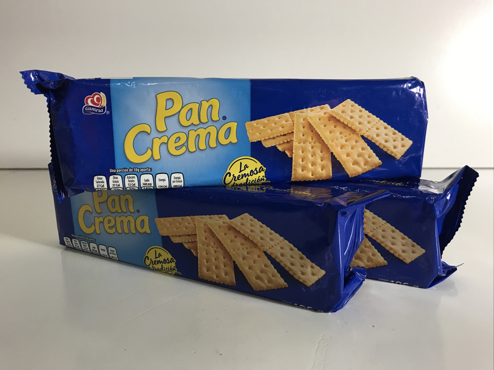 7-Pk Gamesa Pan Crema Galleta Mexican Cream Crackers 106g/3.73oz