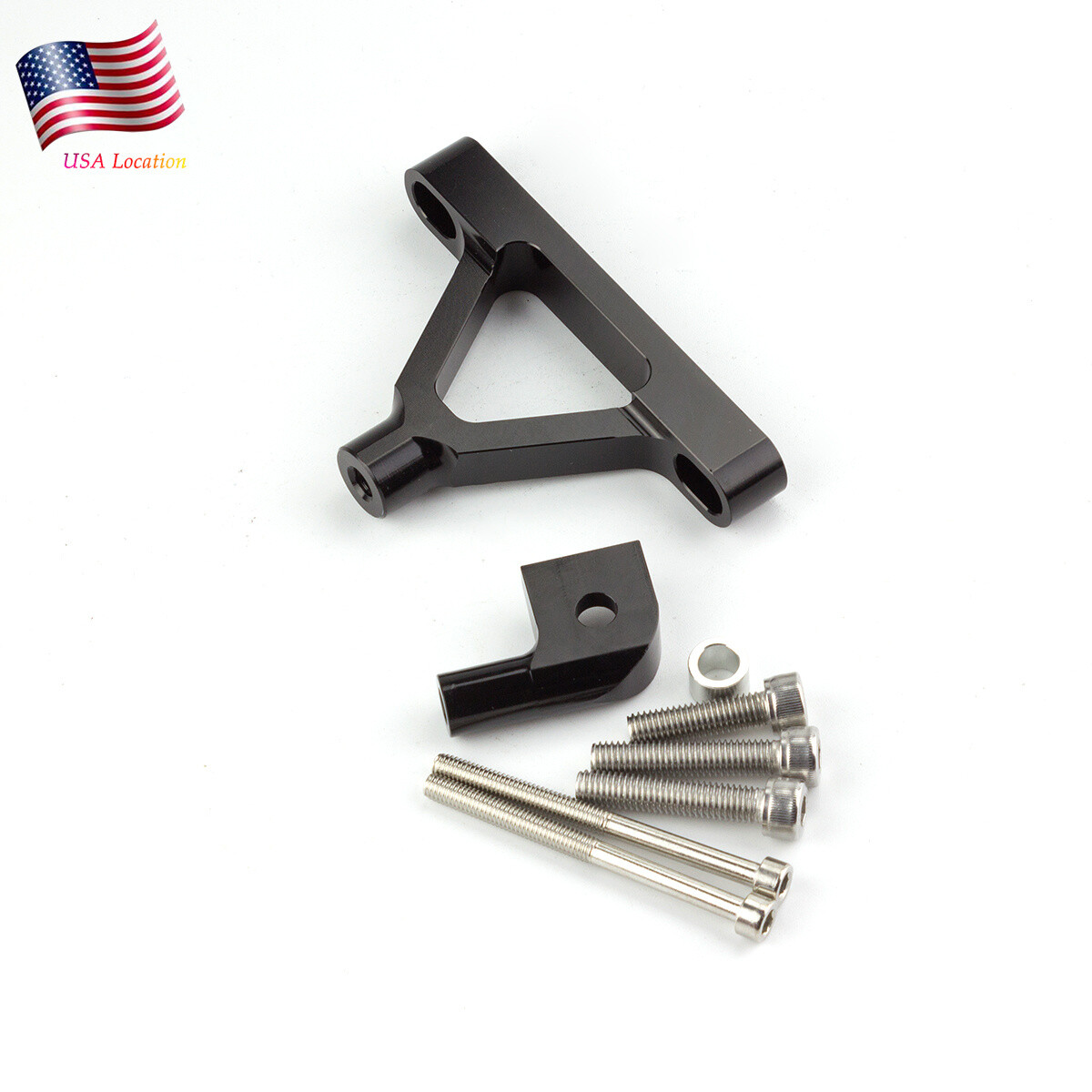 For Ninja ZX10R 2004-2005 Steering Damper Stabilizer Bracket Mount Holder CNC