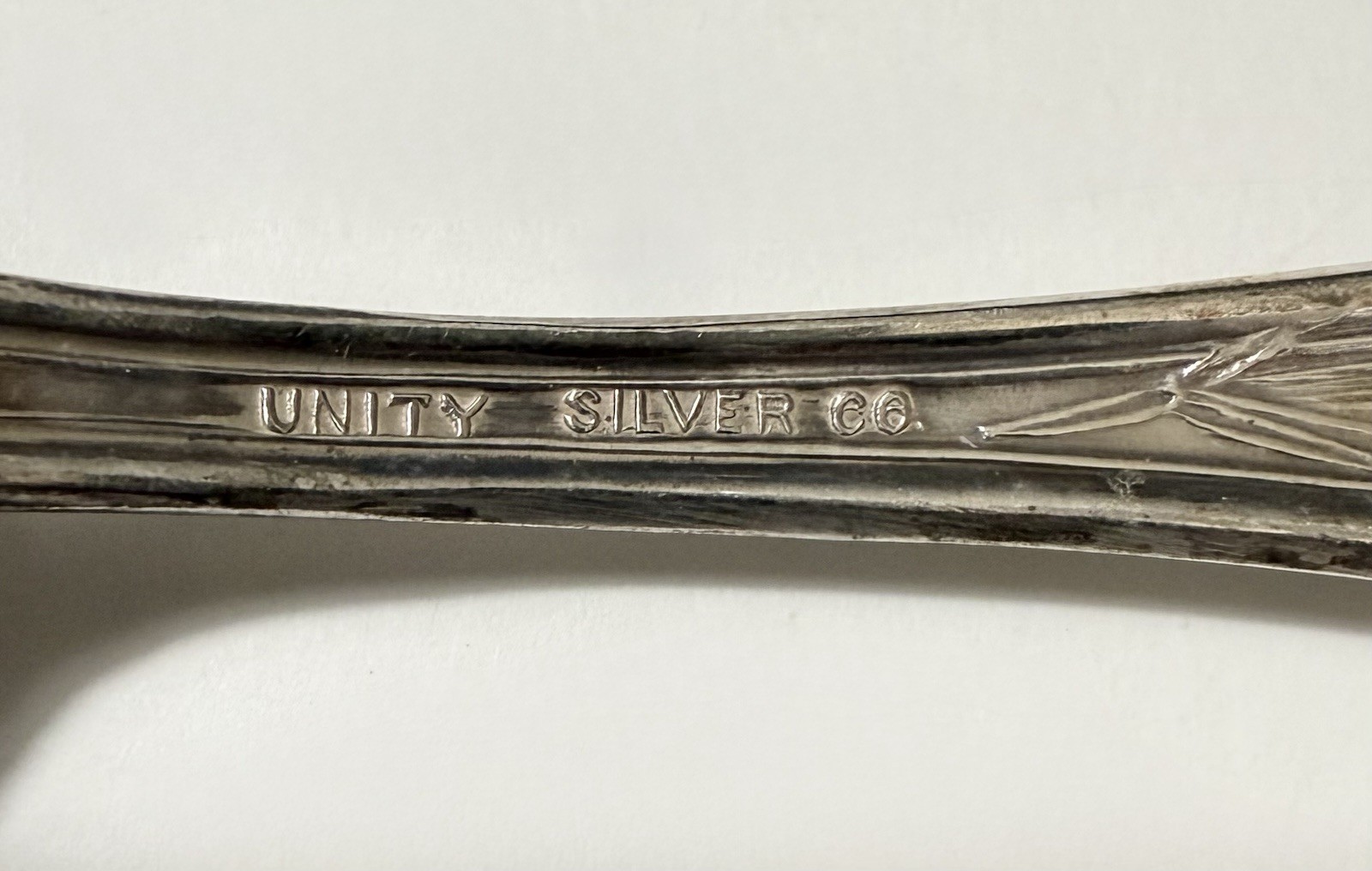Antique Unity Silver Co OLD SLEEPY EYE Native American Chief Souvenir Spoon