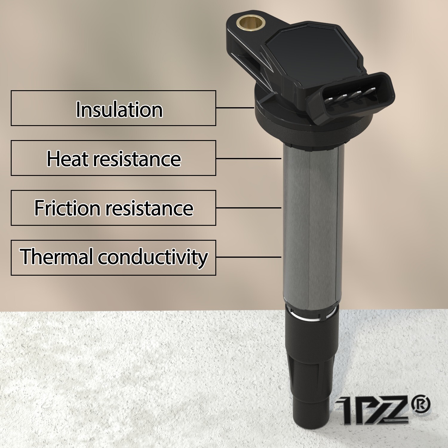 4PCS Genuine Ignition Coil 90919-02258 Denso 673-1310 For Toyota Corolla Prius