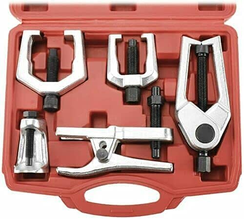 6Pcs Front End Service Kit Pitman Arm Puller Ball Joint Tie Rod Removal Tool Kit