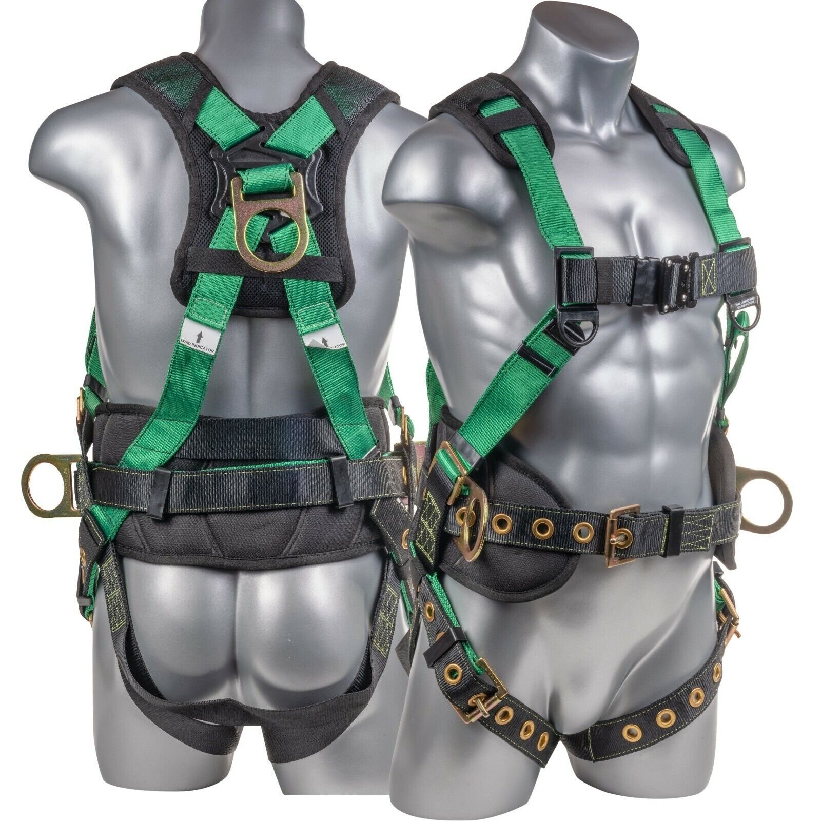 Palmer Safety Hammerhead 5pt Safety Harness Back Padded, QCB Chest, Tongue...