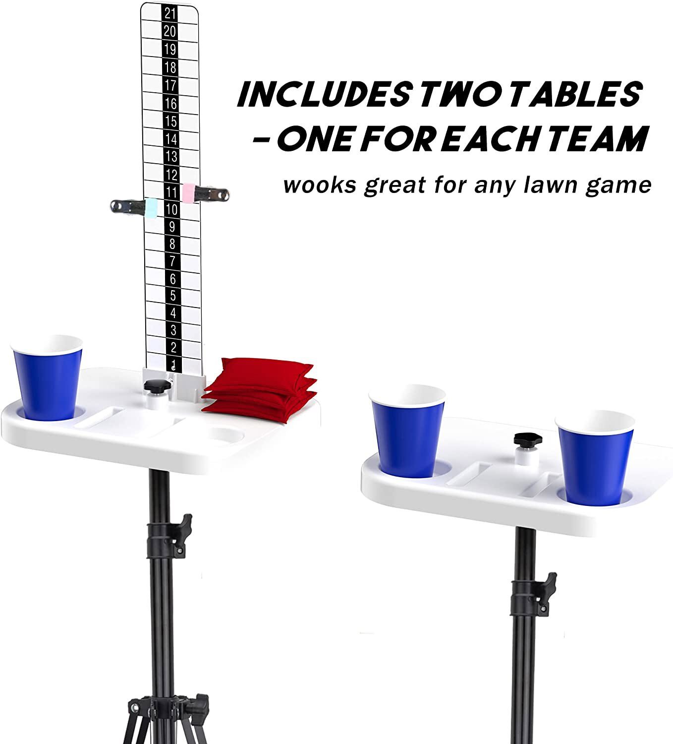 Cornhole Scoreboard 2 Sets Cornhole Score Keeper with Drink Holder Cornhole Set