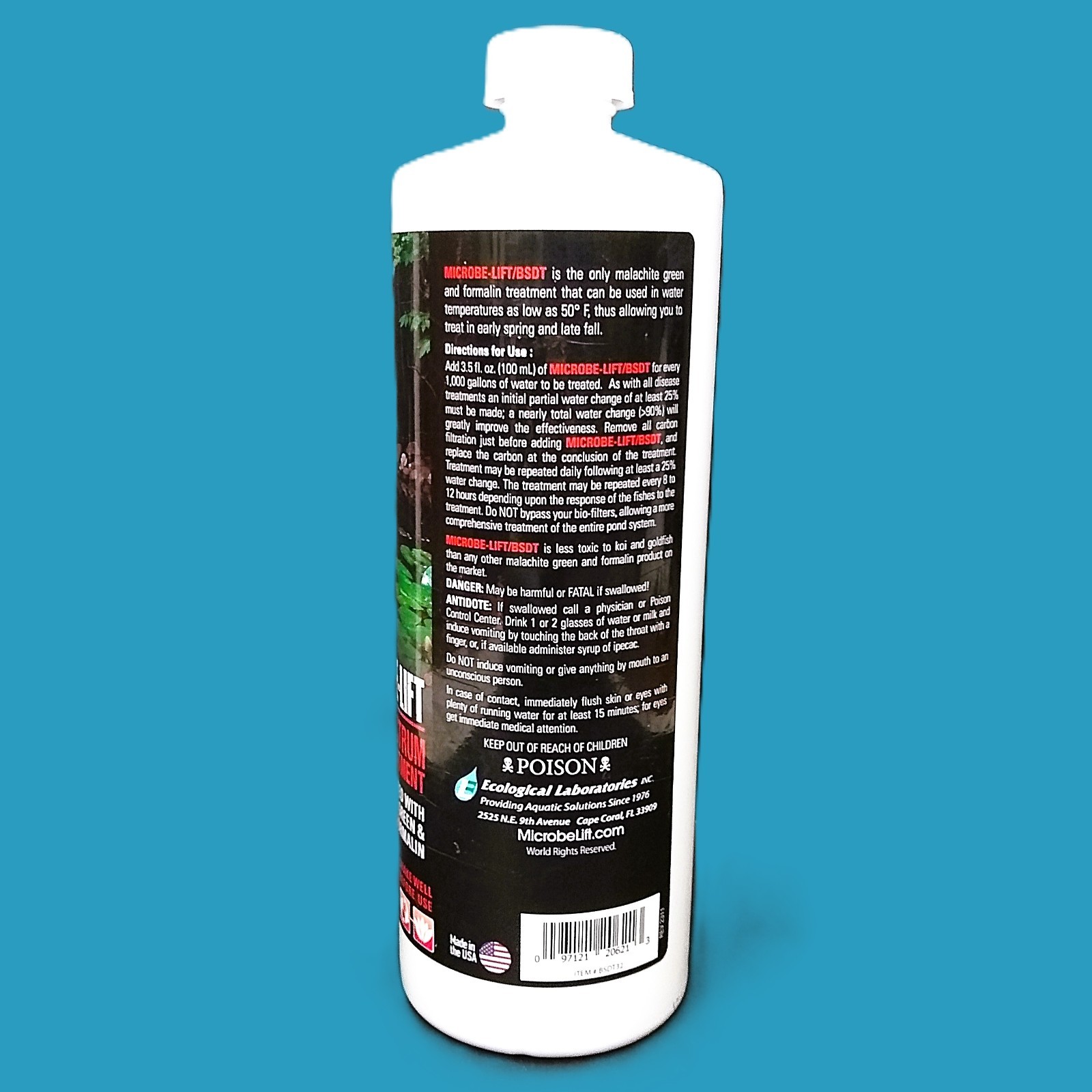 MICROBE-LIFT Broad Spectrum Disease Treatment BSDT for Ponds 32oz Safe for Fish