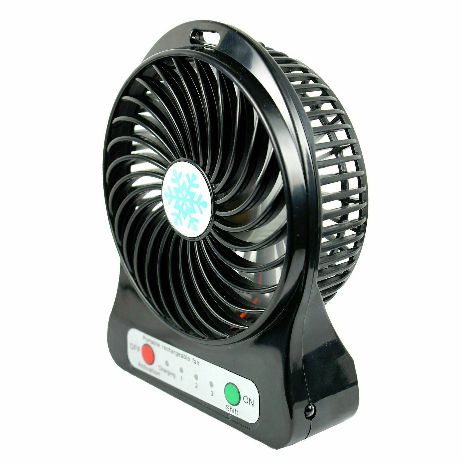 Portable Rechargeable LED Fan air Cooler Mini Operated Desk USB