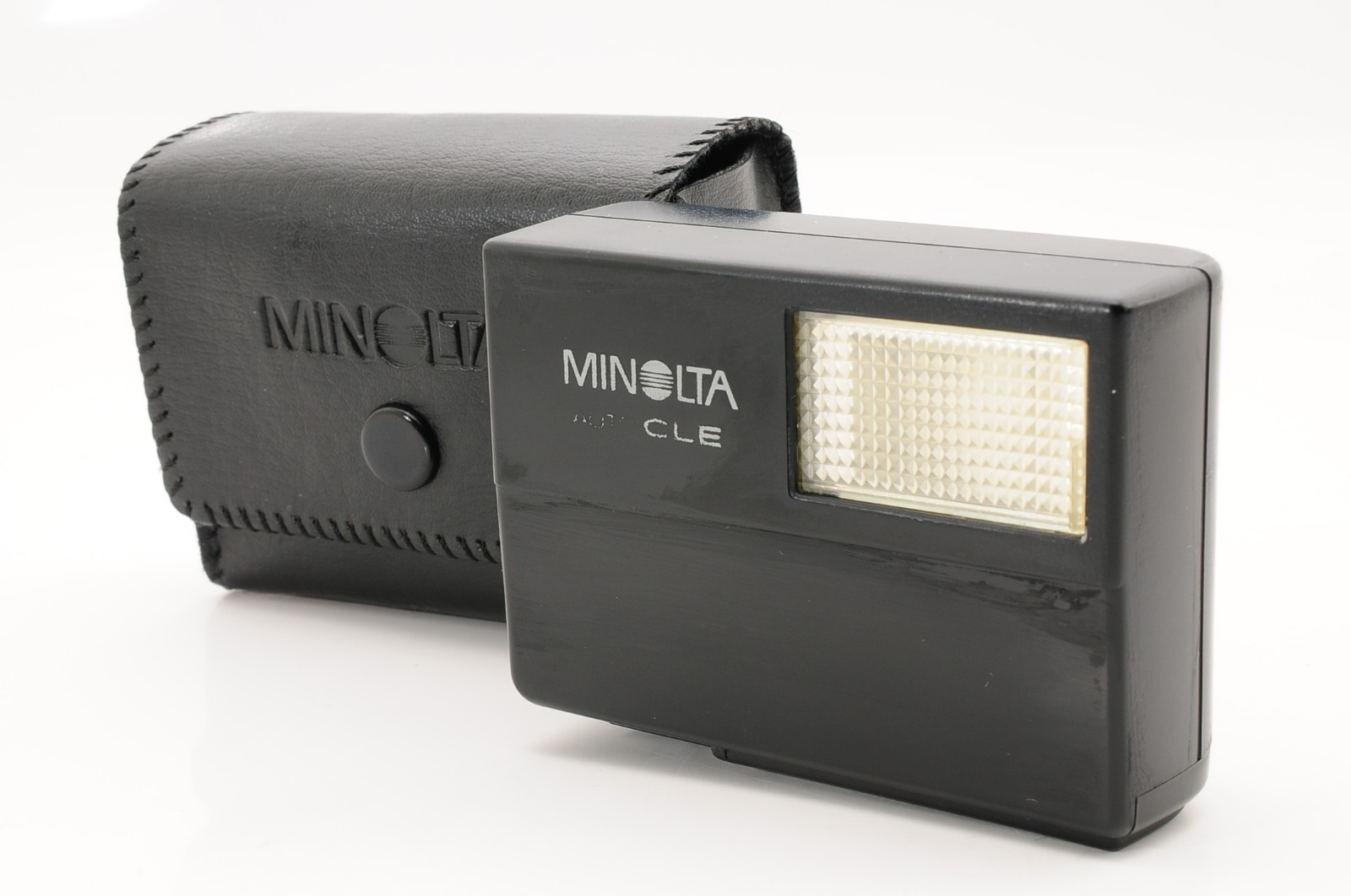 [VINTAGE] MINOLTA Auto CLE CL TTL Electro Flash Strobe w/ Case From JAPAN #A005