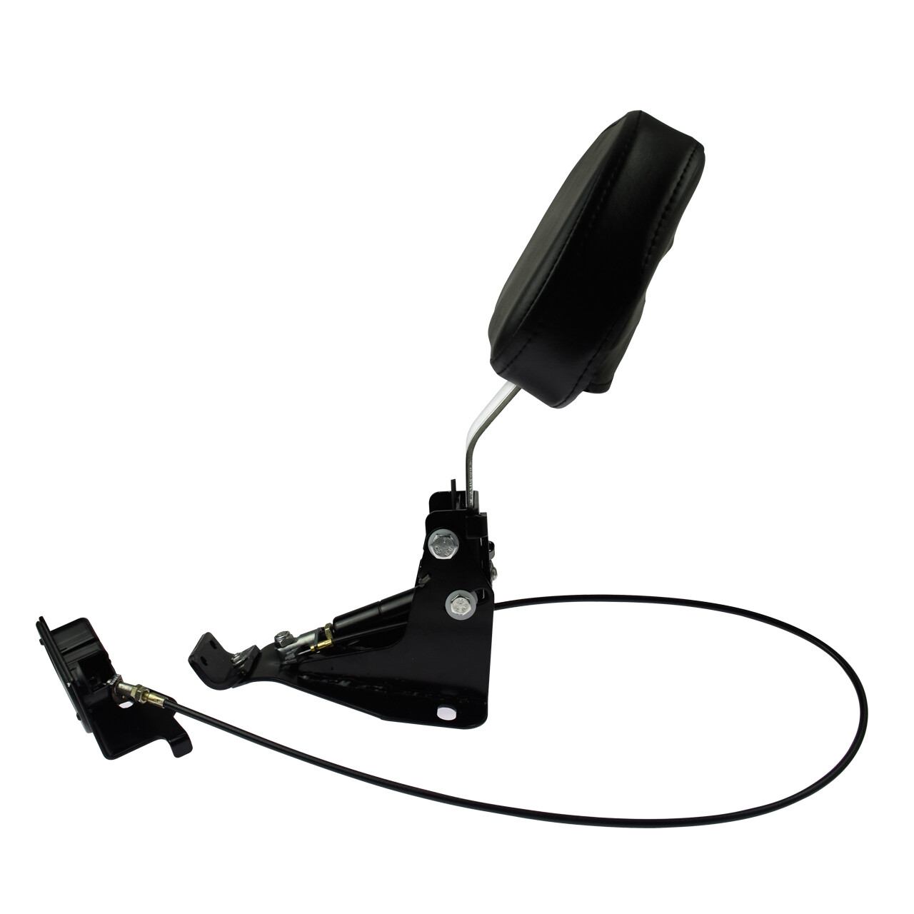 Driver Adjustable Backrest w/ Chrome Arm Kit Fit For Harley Touring FLH 2009-24