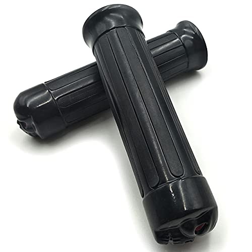 MT080-25-BK Skull style Hand Grips 1 inch Handlebar Classic Skull Black