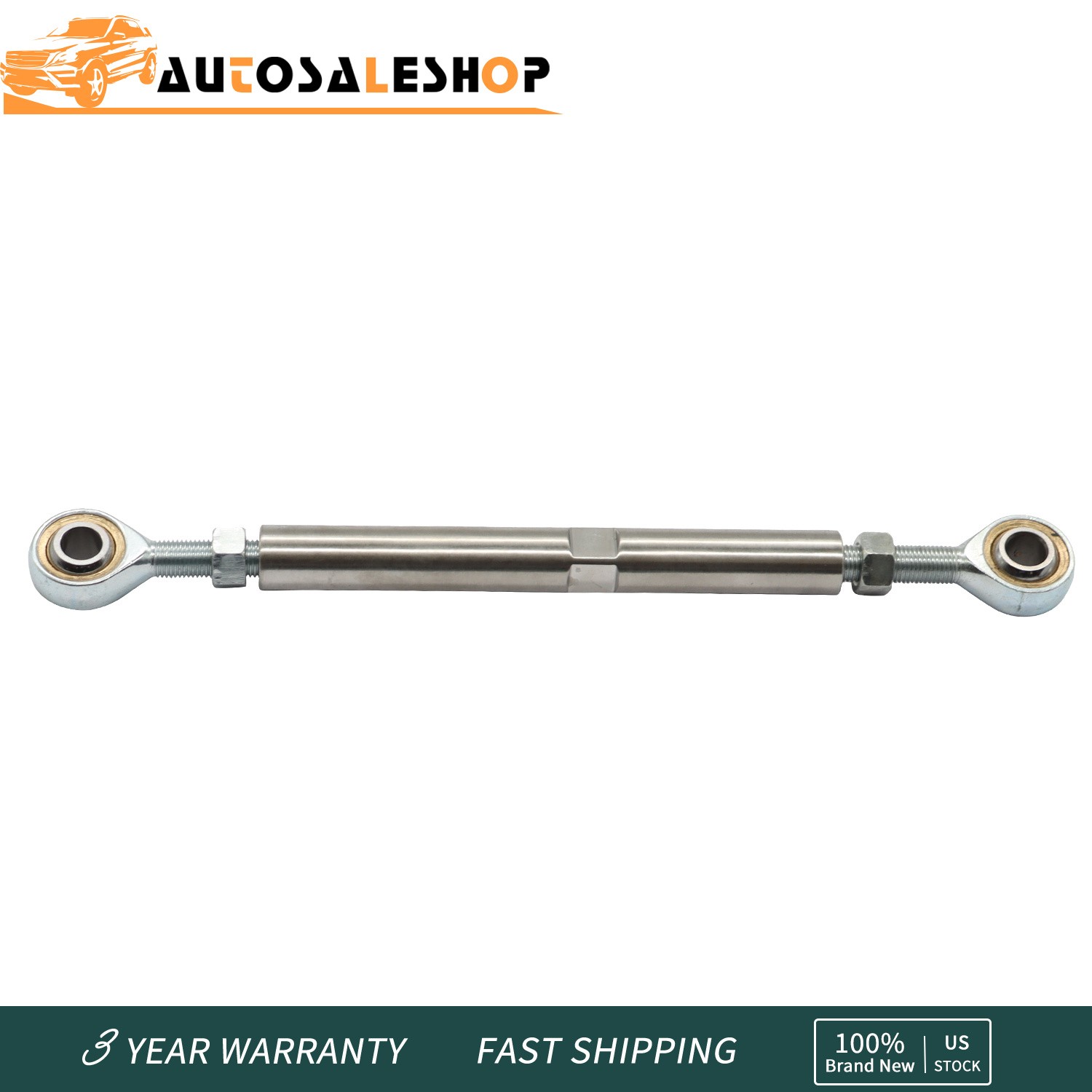 ADJUSTABLE TENSIONING ROD HEIM JOINT ALTERNATOR BRACKET SBC BBC 350 454 5 1/2"