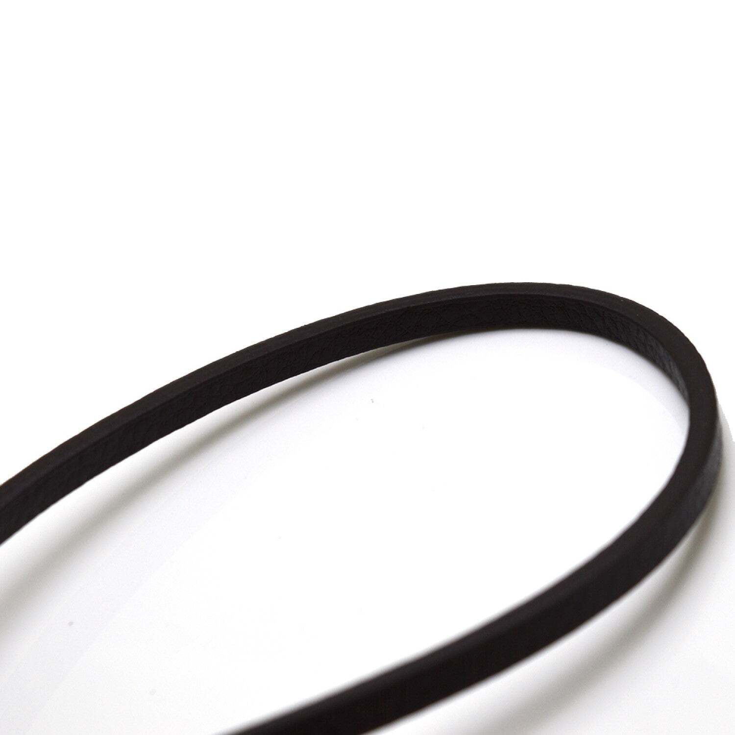 Flat Leather Cord 5x3 mm - Leather Strip for Jewelry Craft Making 1.1 yd. Brown