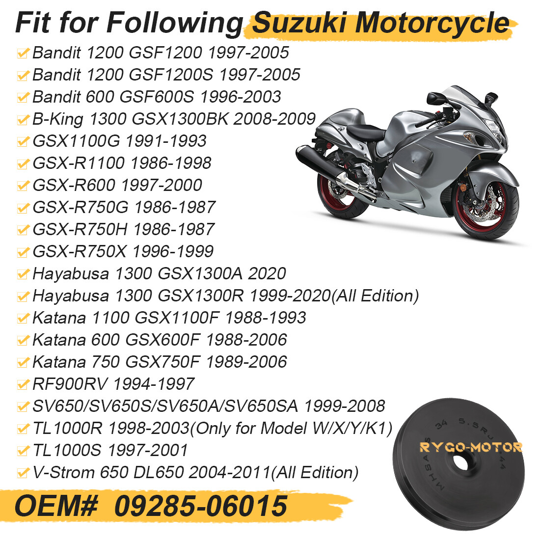 Clutch Push Rod Seal 09285-06015 For Suzuki Bandit GSF1200 GSF600S SV650 TL1000R