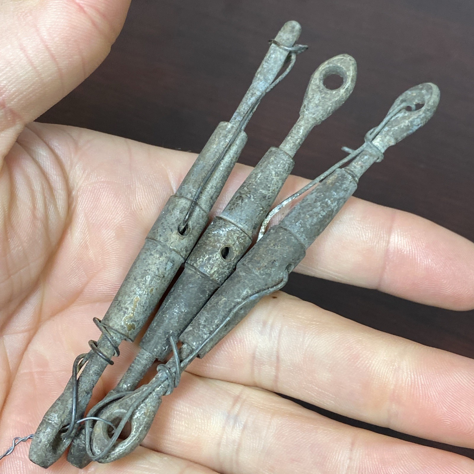 Vintage Lot Of 3 Marine (NON MAGNETIC) 4” Long Turnbuckles Maritime Sailboat