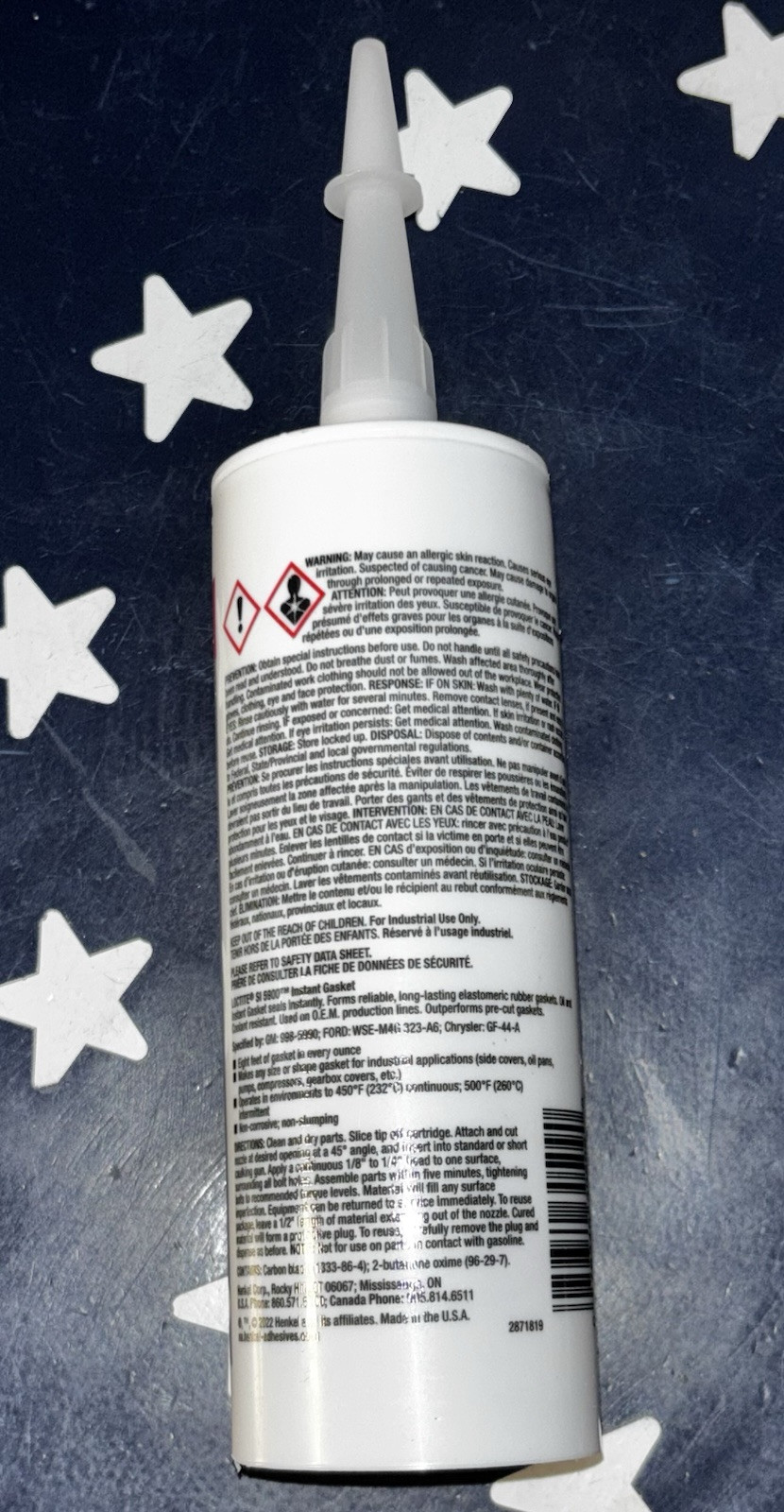 LOCTITE SI 5900 Instant Gasket (147mL) 5 FL OZ Cartridge 270637