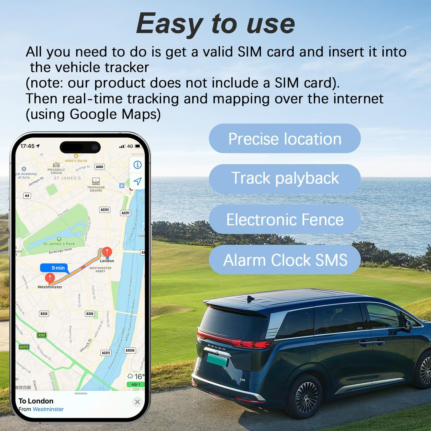 Mini Car GPS Tracker Universal Magnetic Vehicle Tracking Device Wireless US LOT