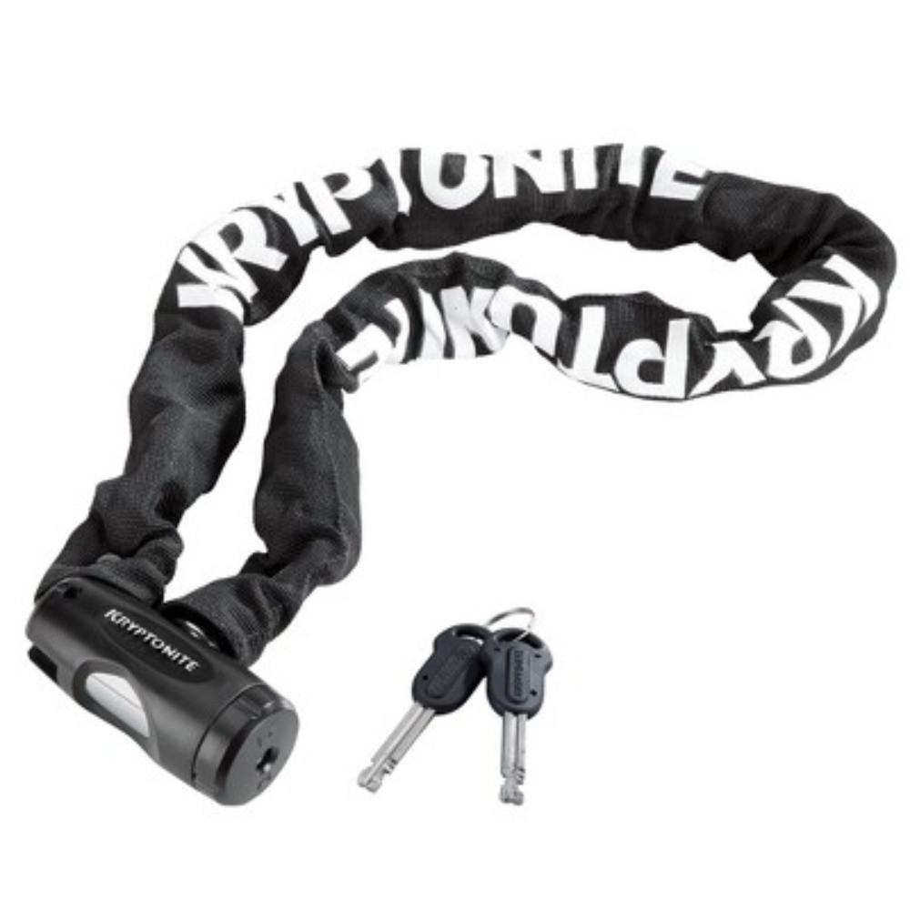 Kryptonite Chain Key Chain - 8mm: Black Key Lock for Bikes