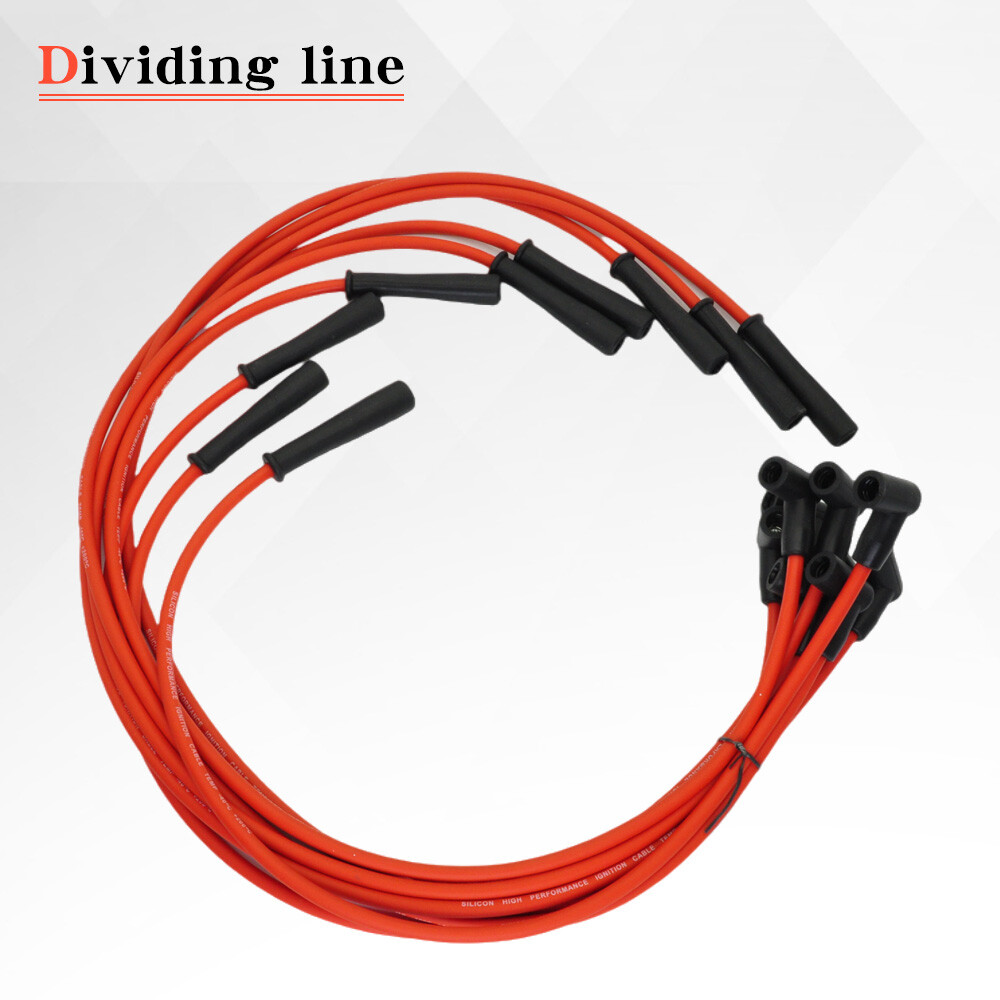 ✅for AMC/JEEP 1967-1990 290 304 360 390 401 HEI DISTRIBUTOR + RED Plug Wires USA