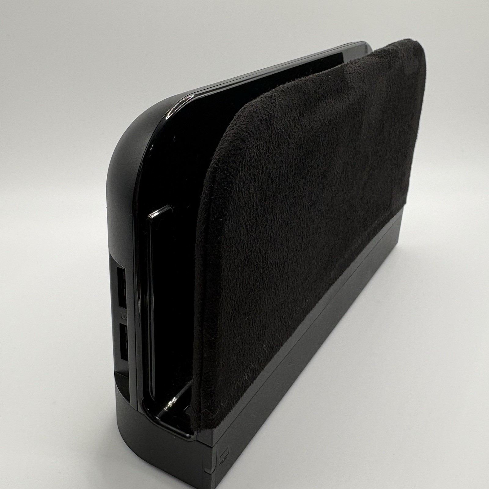 Nintendo Switch 2 Dock Cover Black Microsuede Screen Protector Sleeve Sock SOFT