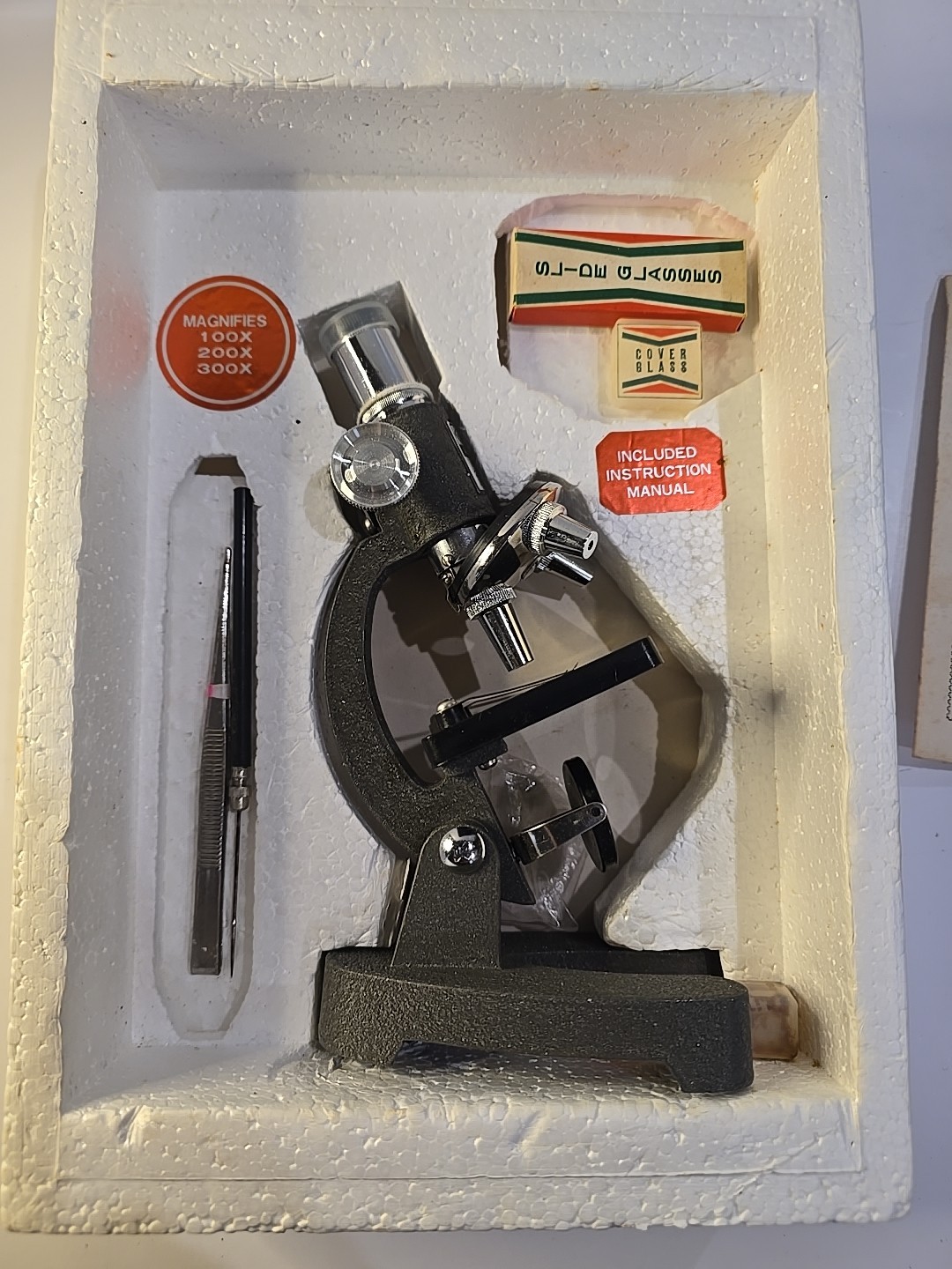 Vintage Waco Microscope W/ All Untensils Free Shipping