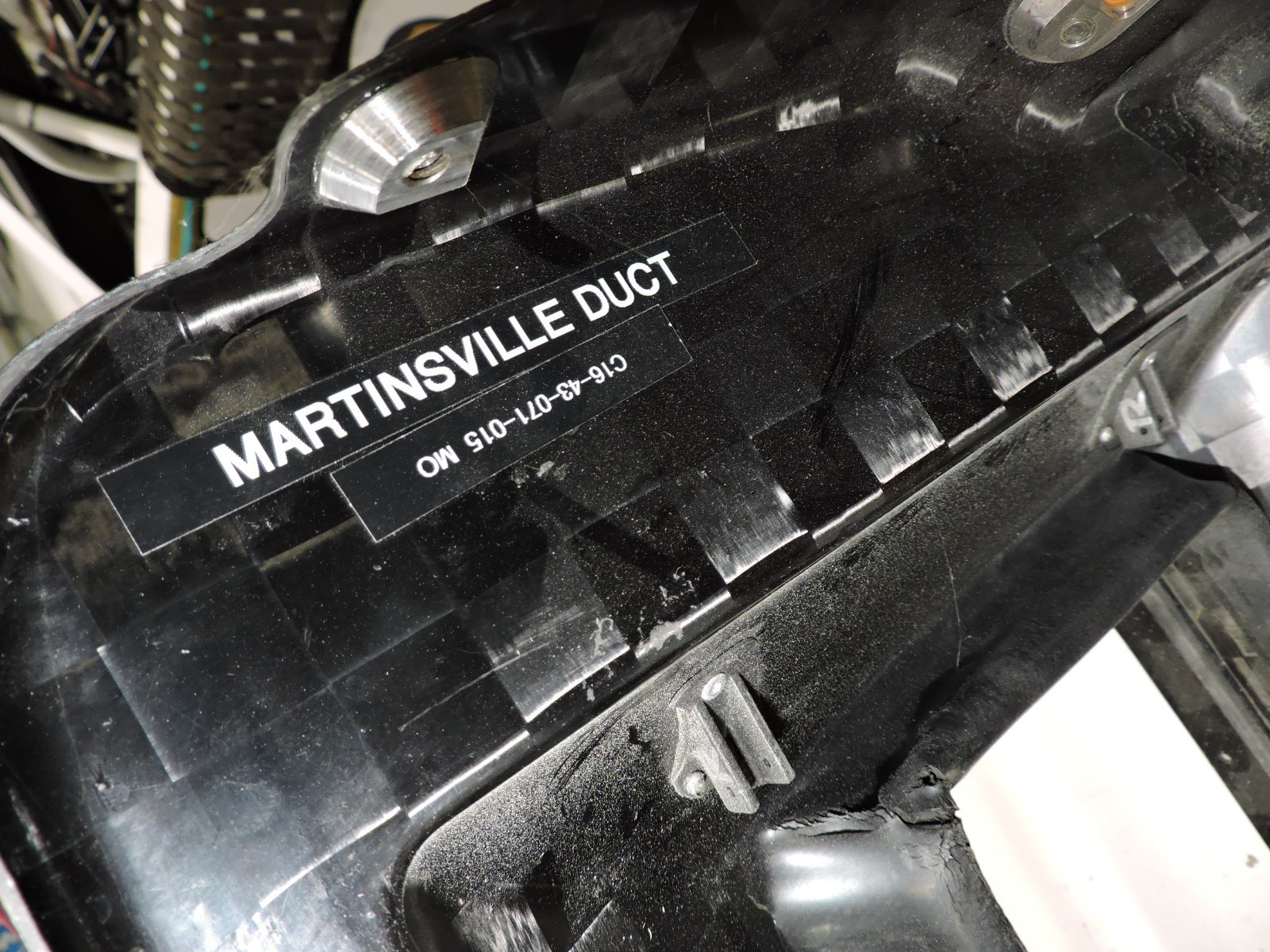 Fibreworks Radiator cradle & flex ducting 14" x 30" complete Nascar late model