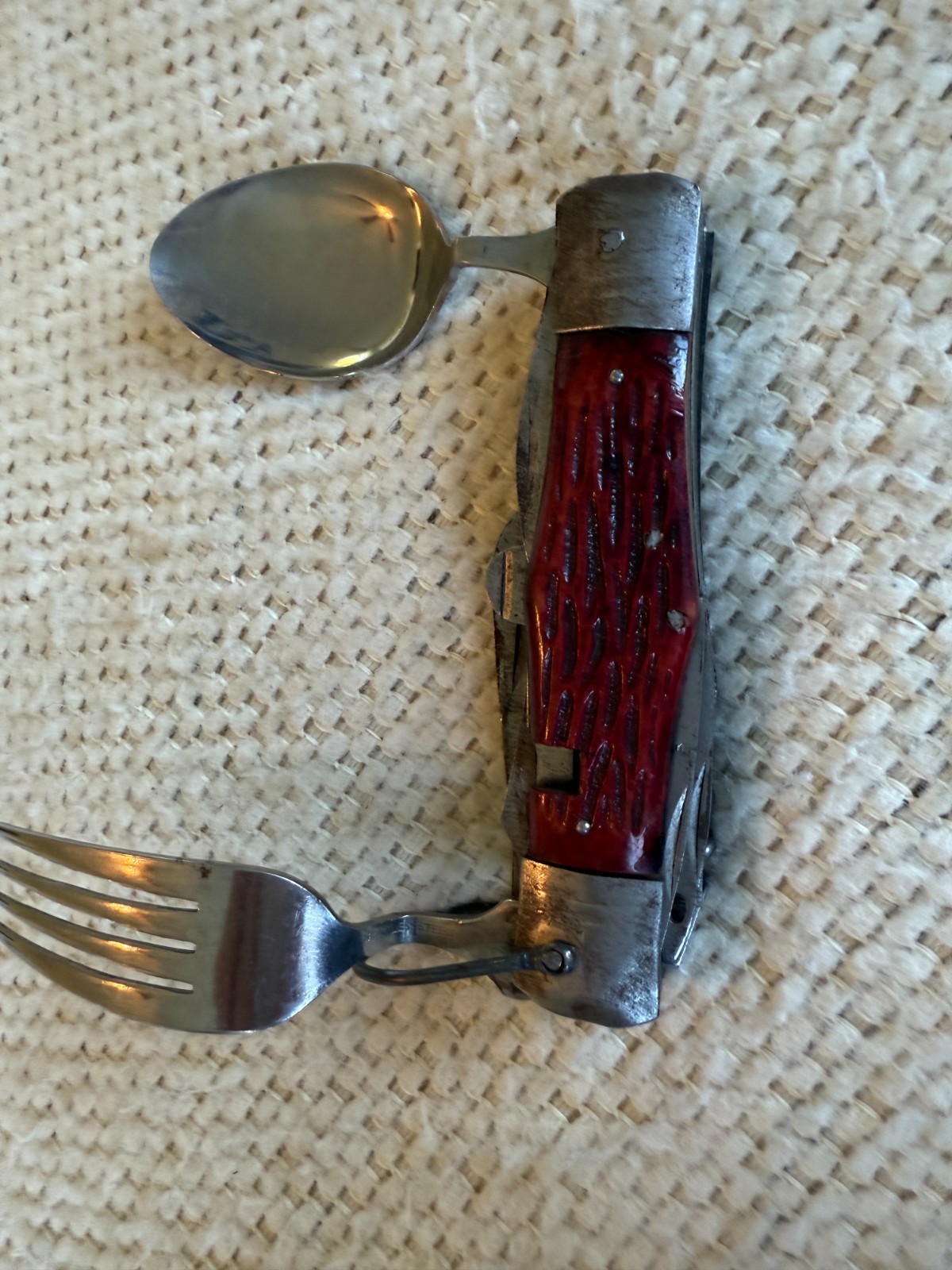 Vintage Japan Camp Knife, Fork, Spoon, etc