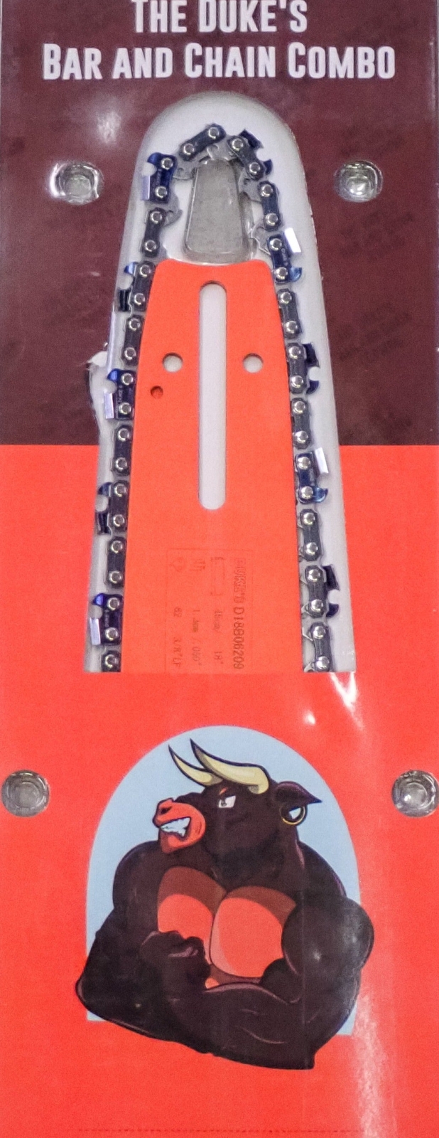 THE DUKE'S BAR AND FULL CHISEL HARD CHROME CHAIN COMBO