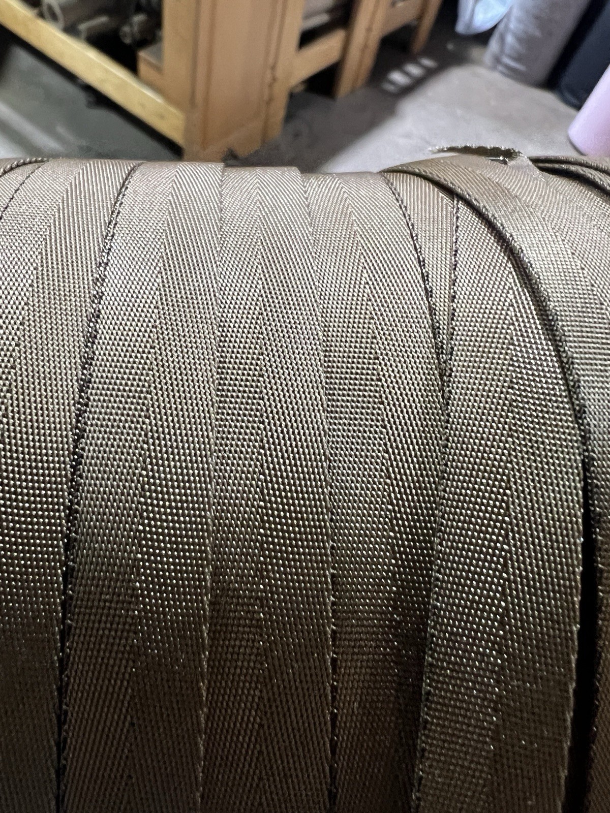9/16” MilSpec Military Webbing 8s MIL-W-4088 Tan 499 PER YARD