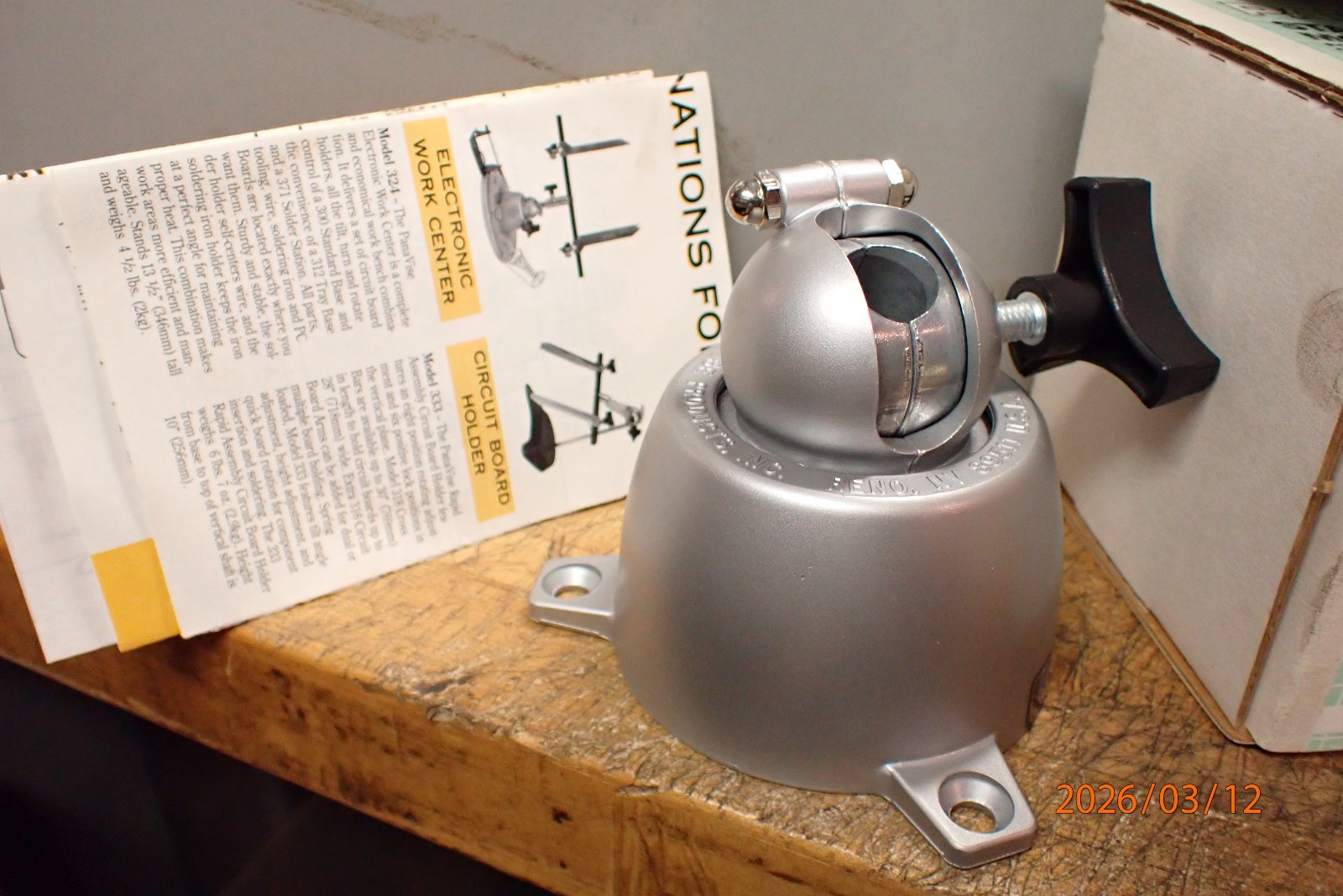 NEW OLD STOCK PANAVISE PANA VISE MODEL 300 BASE MODEL 303 VISE HEAD