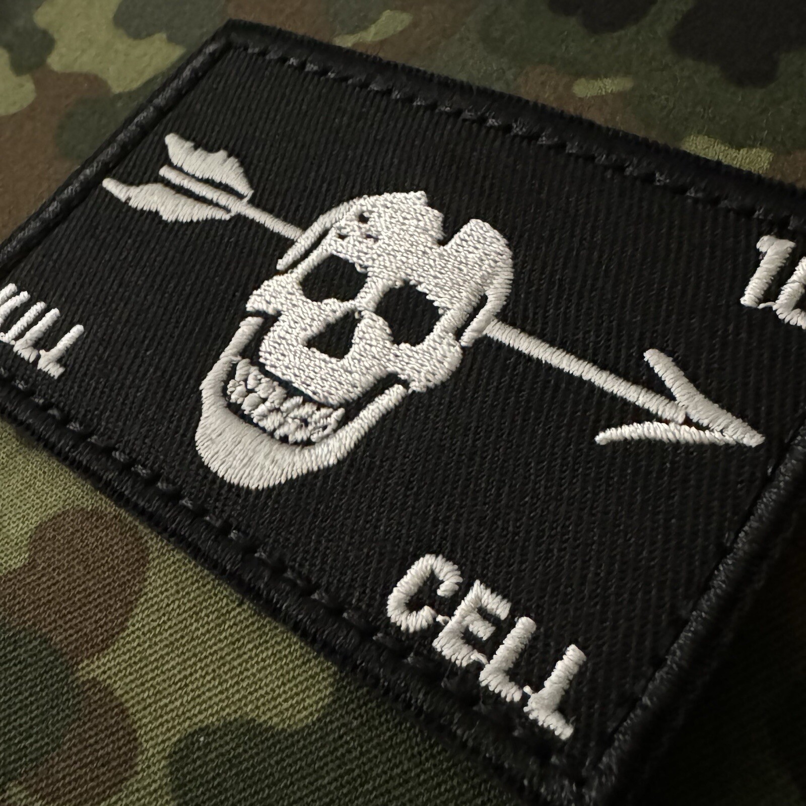 Forward Observations Group 10th SFG KILL CELL Embroidered Patch Hook Back FOG