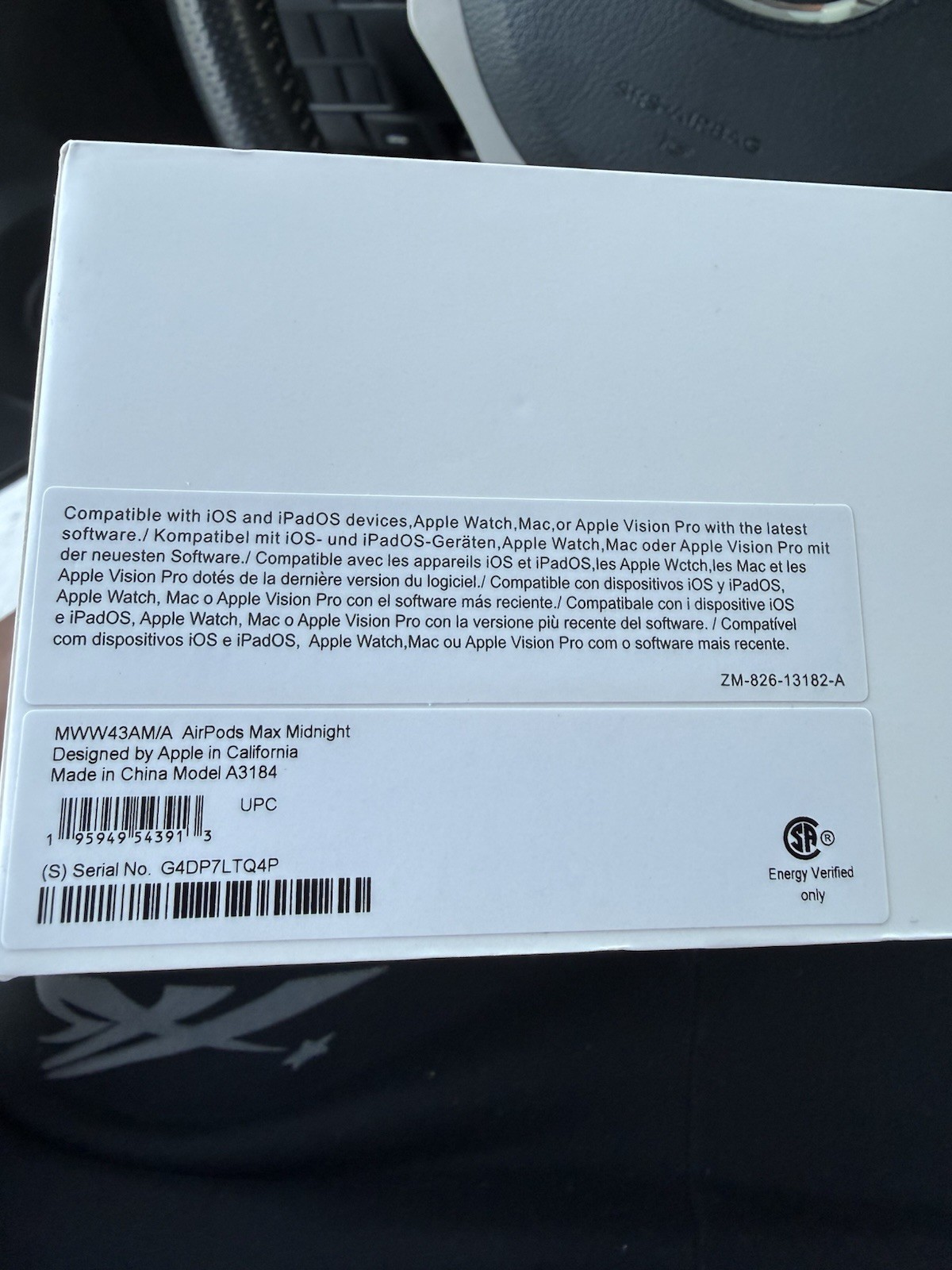 Airpod max midnight (brand New Sealed)