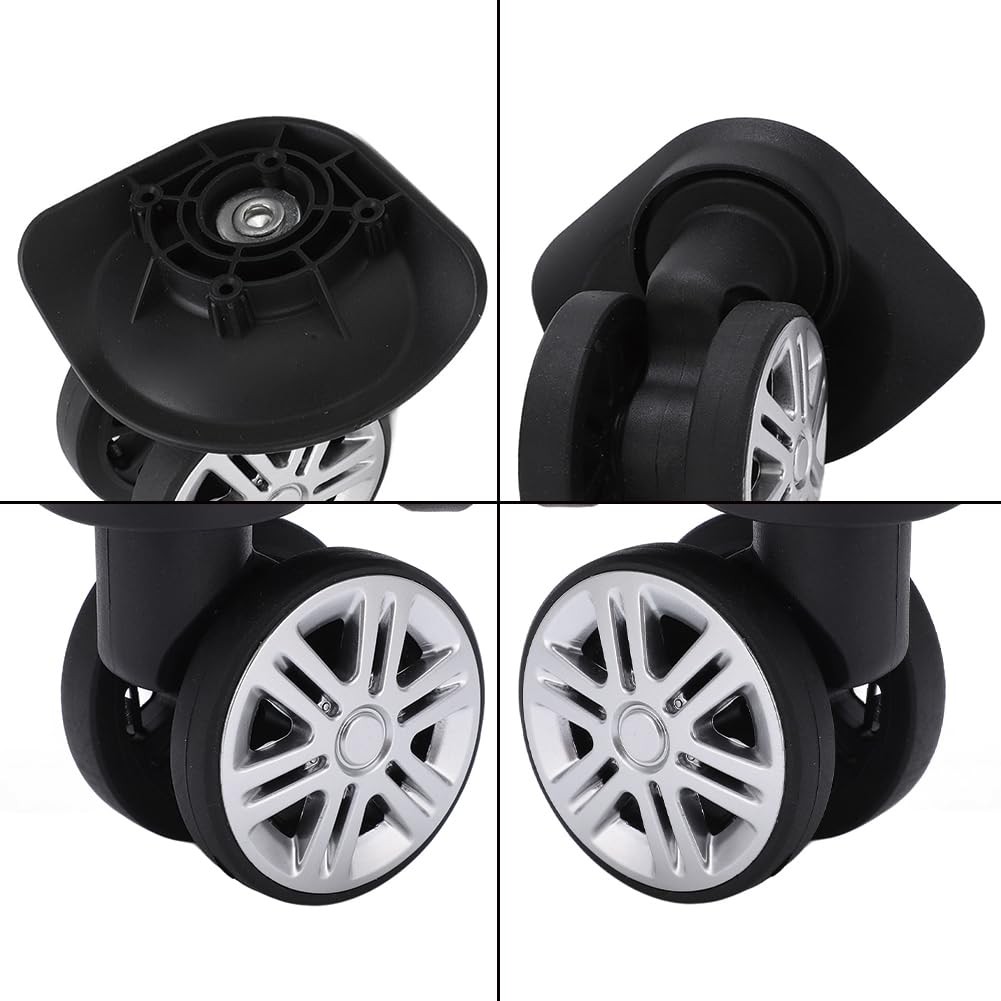 Swivel Luggage Wheels Replacement, 360 Trolley Suitcase Spinner Black