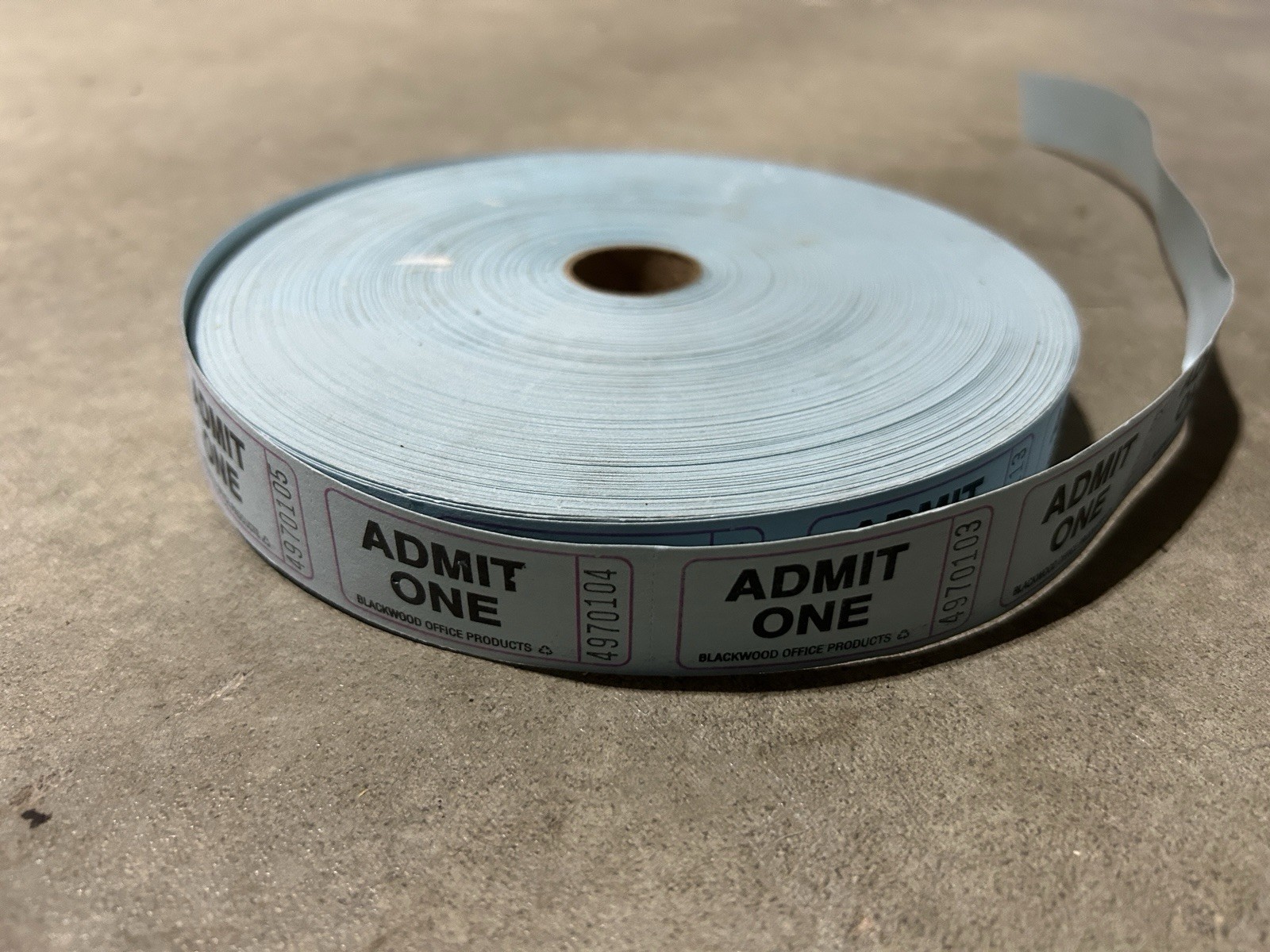 Admit One Ticket 1 Roll Tickets Carnival Fun Fair Festival Raffle
