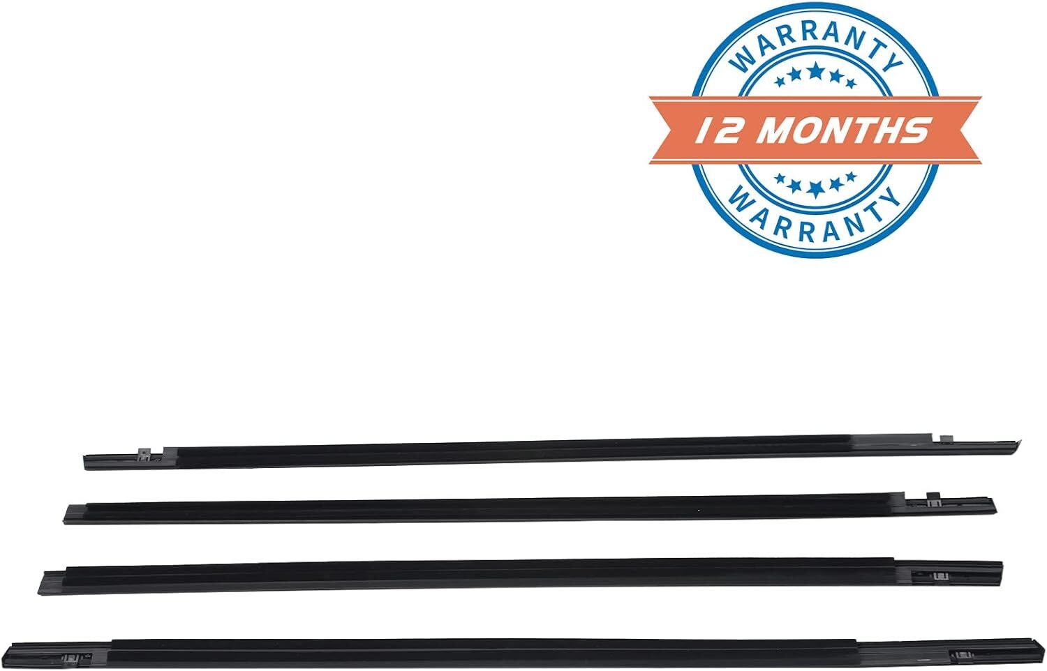 4 PACK Sello burlete moldura ventana exterior coche para Honda Civic 2016 - 2021