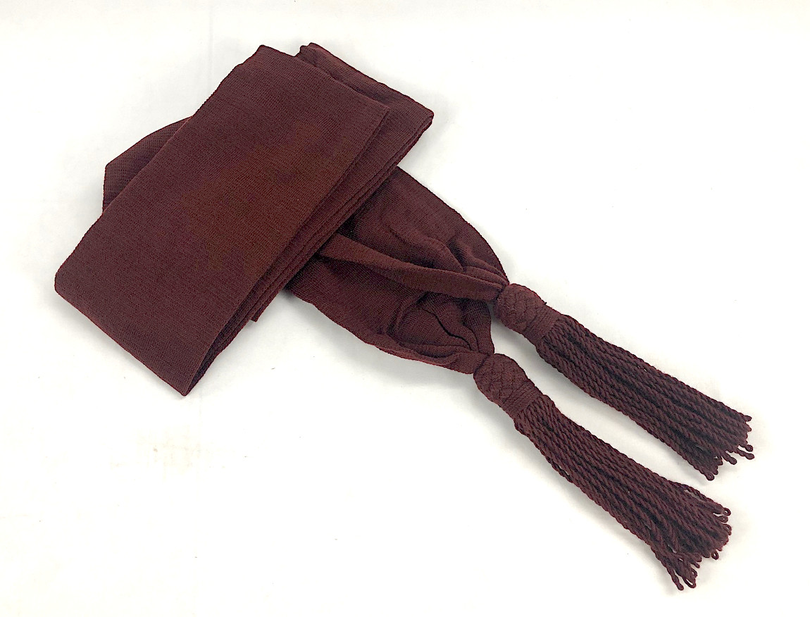 Wool Sash - Crimson / Wine Color - Reenactment