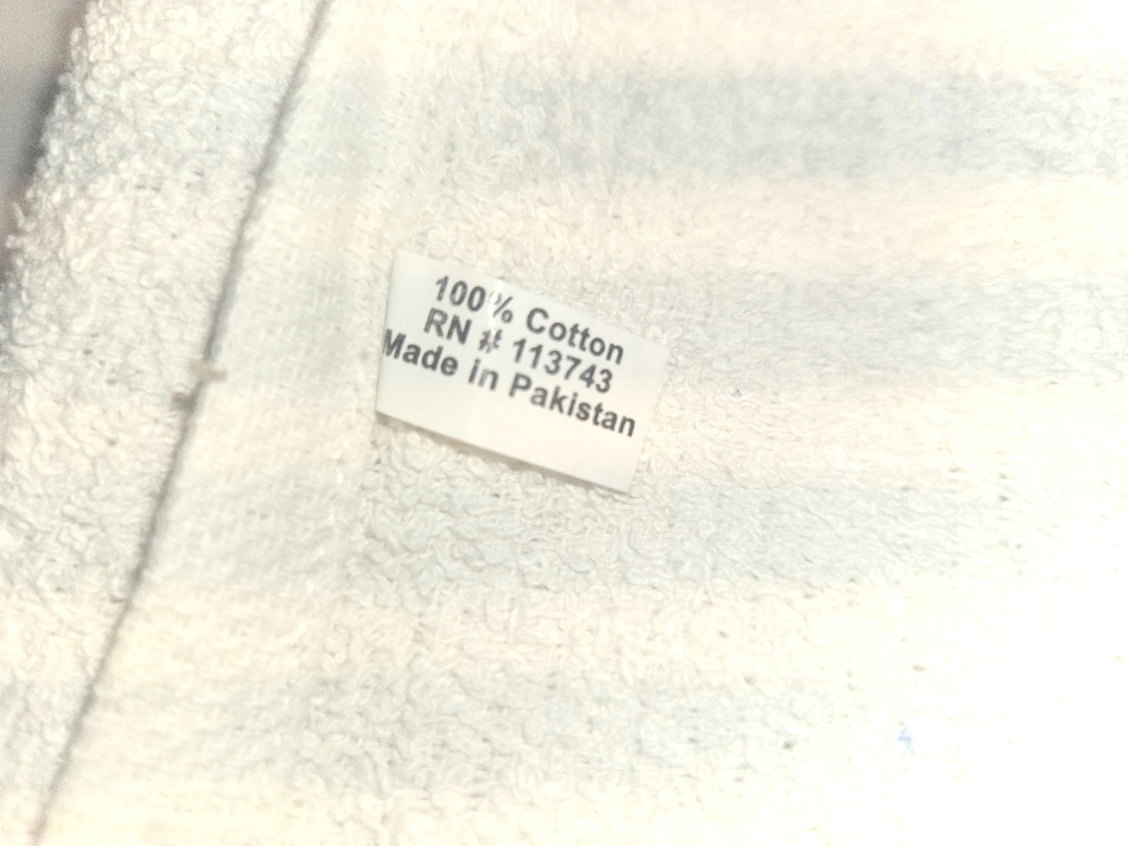 1 DOZEN 100% White Cotton Bath Towels 20x40. for Hotel Gym Spa Salon. CLEARANCE