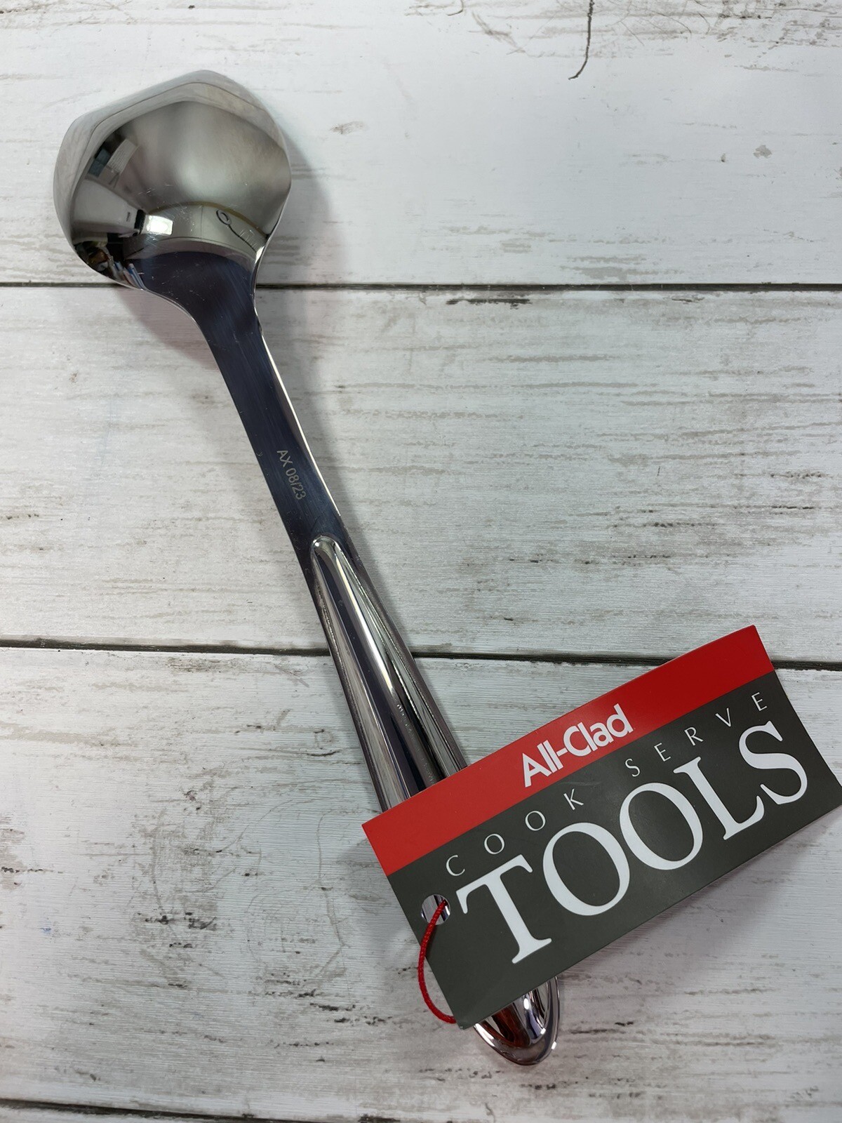 All-Clad Cook & Serve Stainless Steel Solid Spoon, 9.5 inch, Silver, NEW