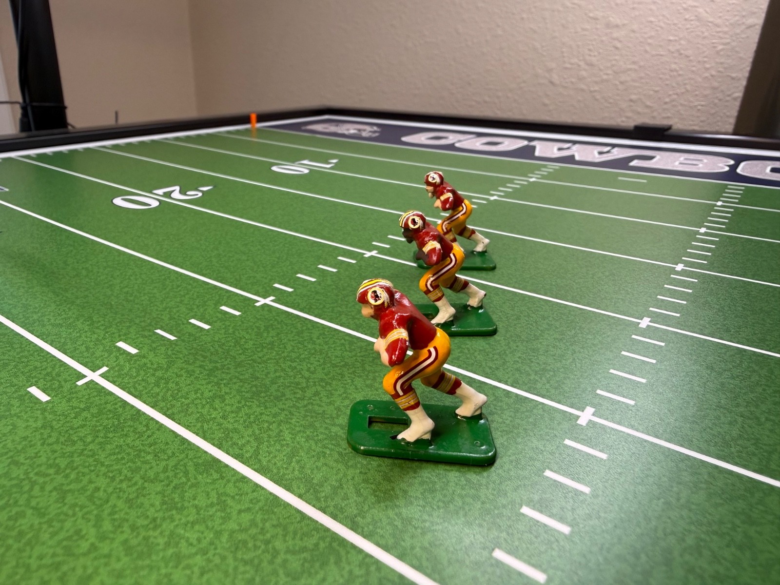 electric football figures Hand Painted Vintage Washington Redskins Home Jersey