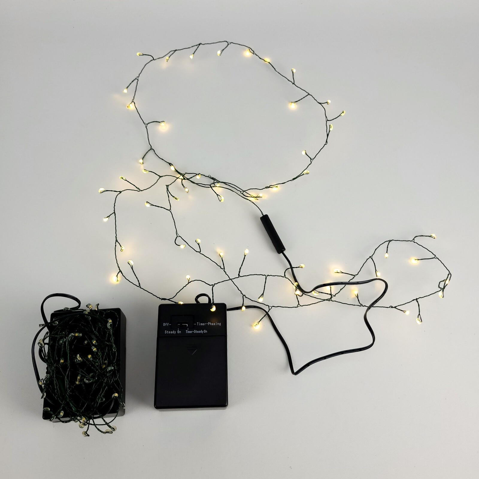 (Set of 2) 60 Mini LED Thin Wire String Fairy Lights Battery Operated Christmas