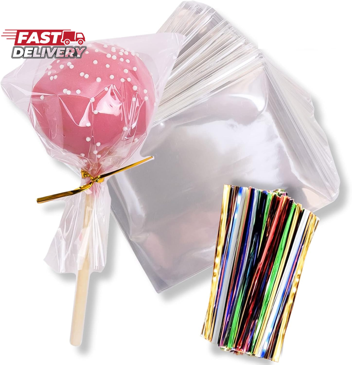 200 Pack Clear Cellophane Bags for Favors - Transparent Goodie Bags for Birthday