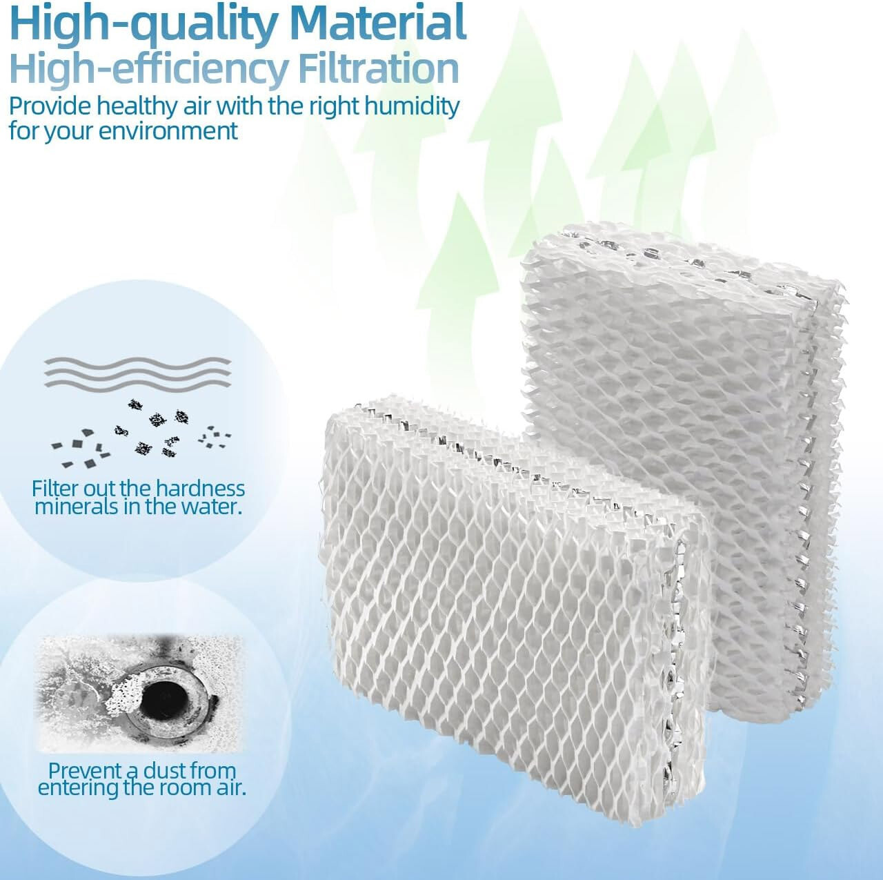 4 Pack EFP WF813 for Equate Cool Mist Humidifier Filter EQ-2119-UL EQWF813