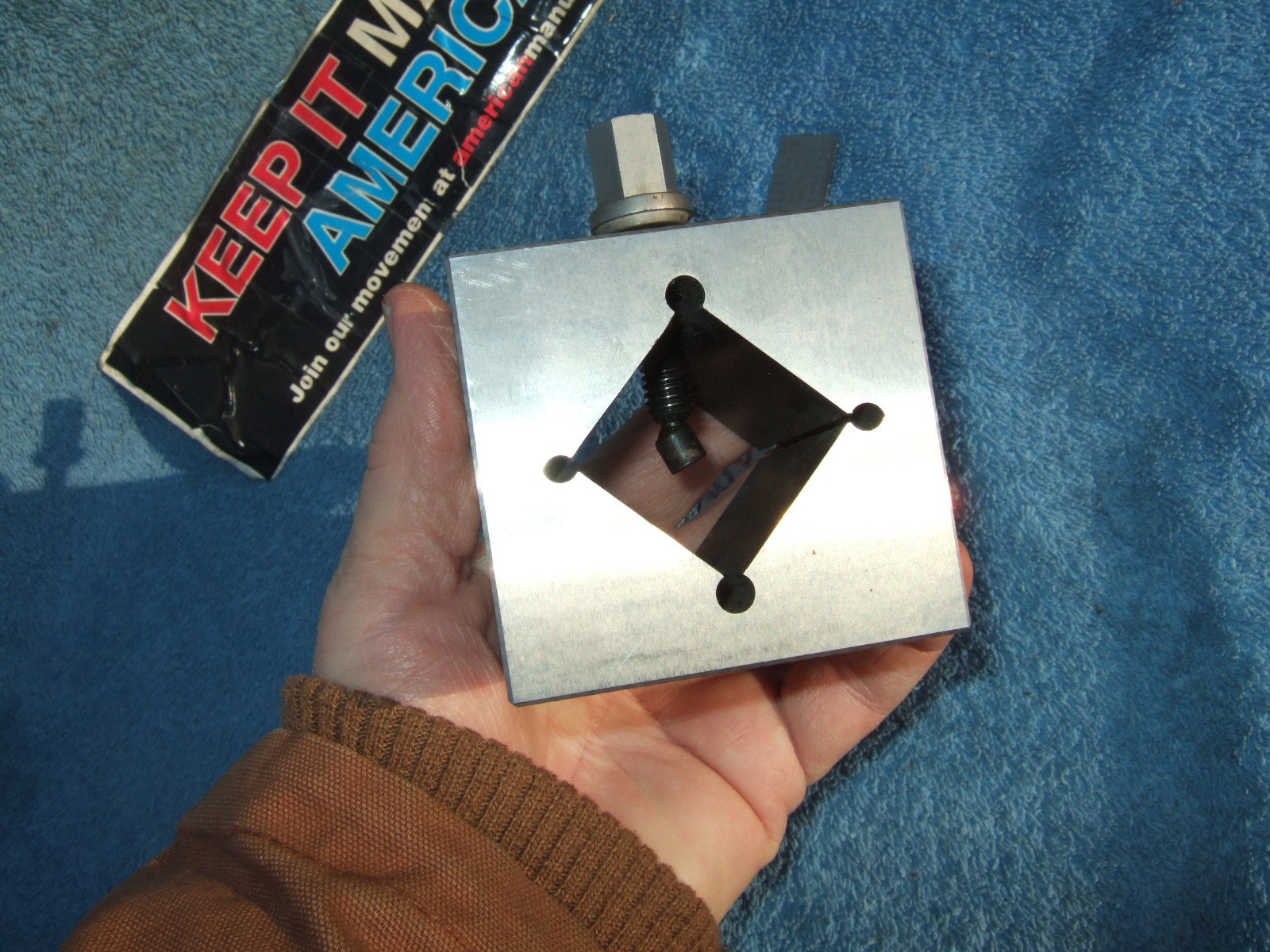 V BLOCK LRG 3 X 3 X 2.8 USA TOOLMAKER MADE 4 YOUR BRIDGPORT MACHINIST GRIND QA