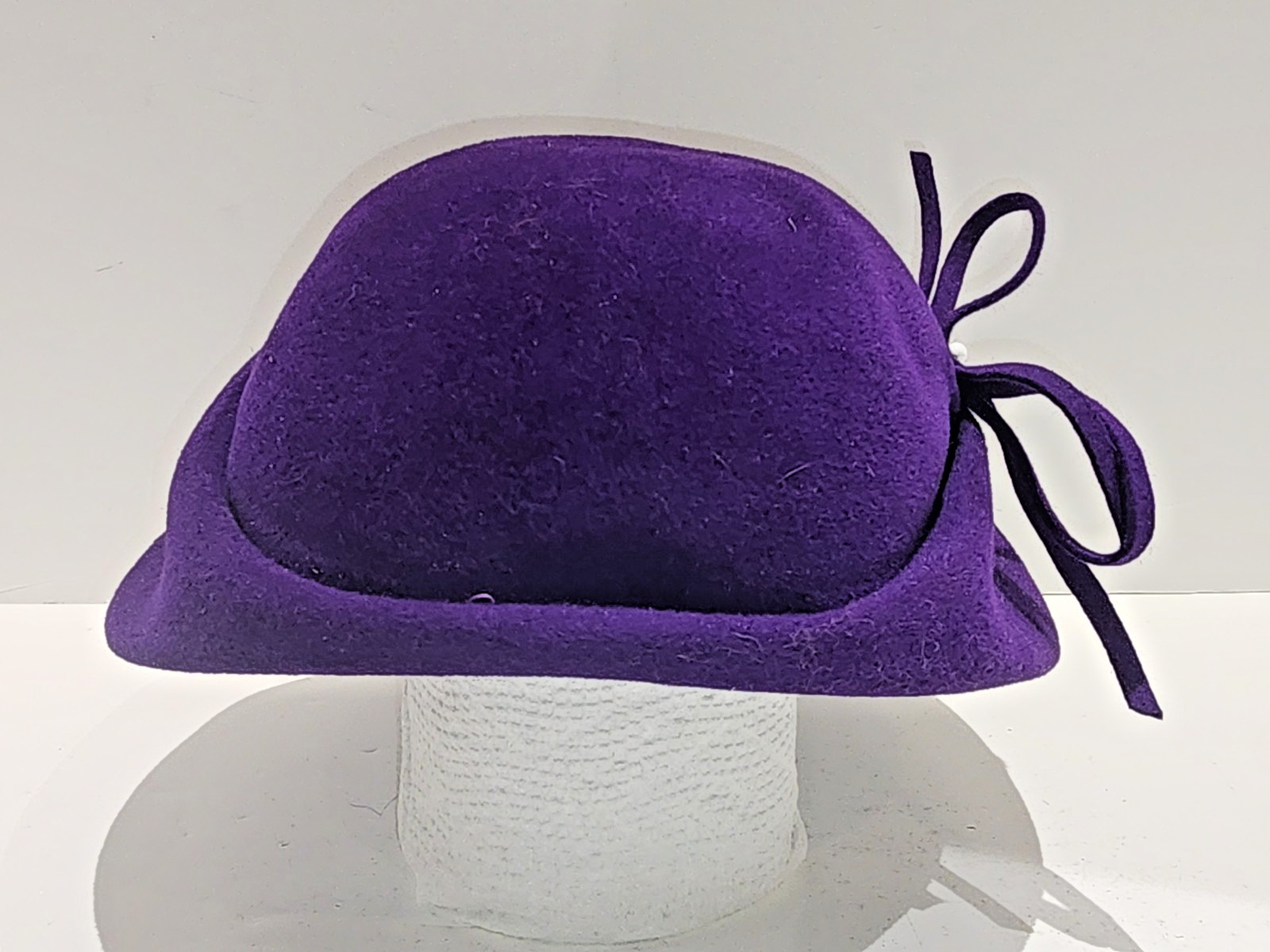 Vintage Le Montet, Velour Imported Women's Hat, Purple, Rare
